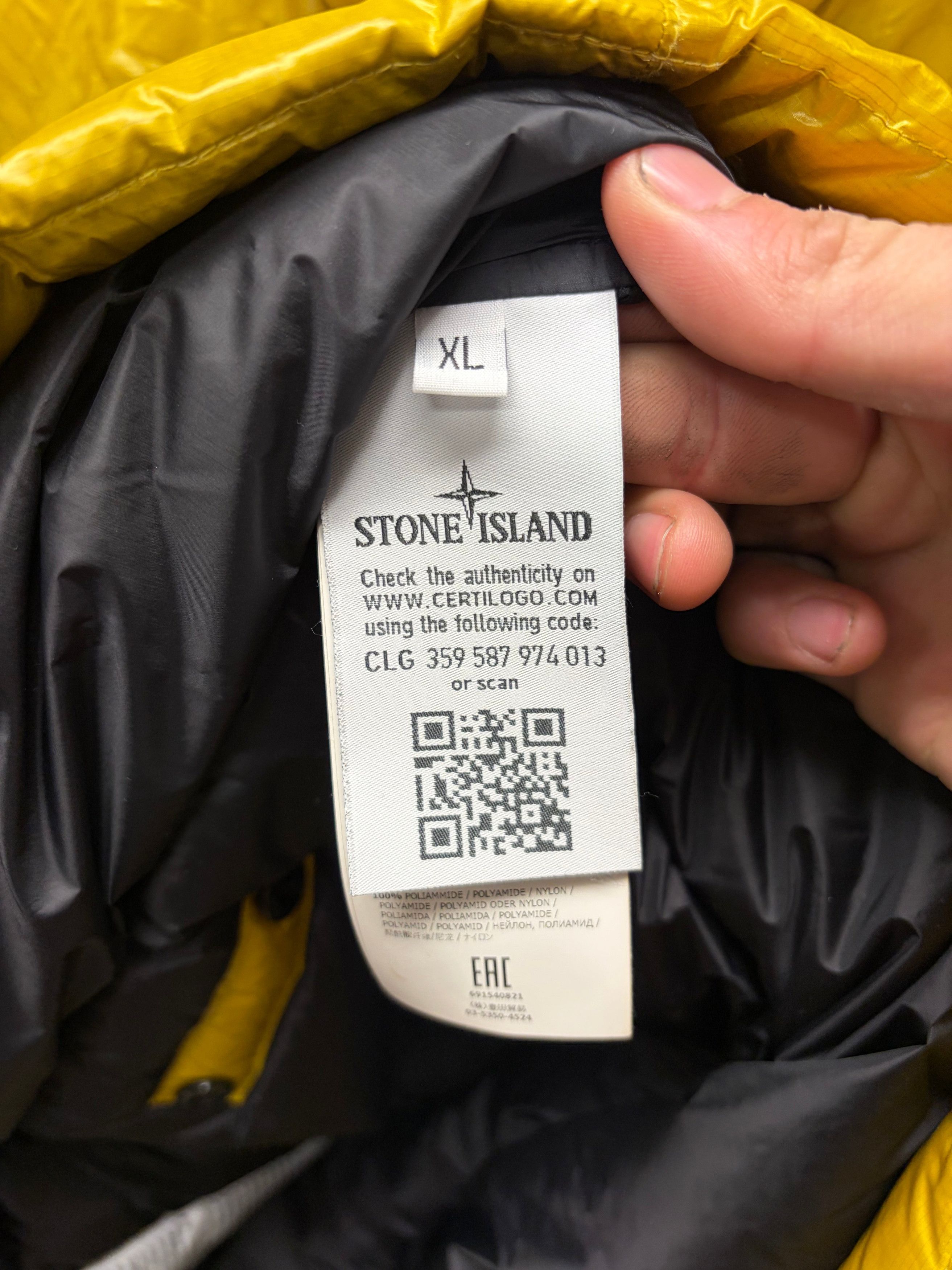 Stone Island Stone Island ‘Pertex Quantum Y’ Down Filled Puffer Jacket Size US XL / EU 56 / 4 - 5 Thumbnail