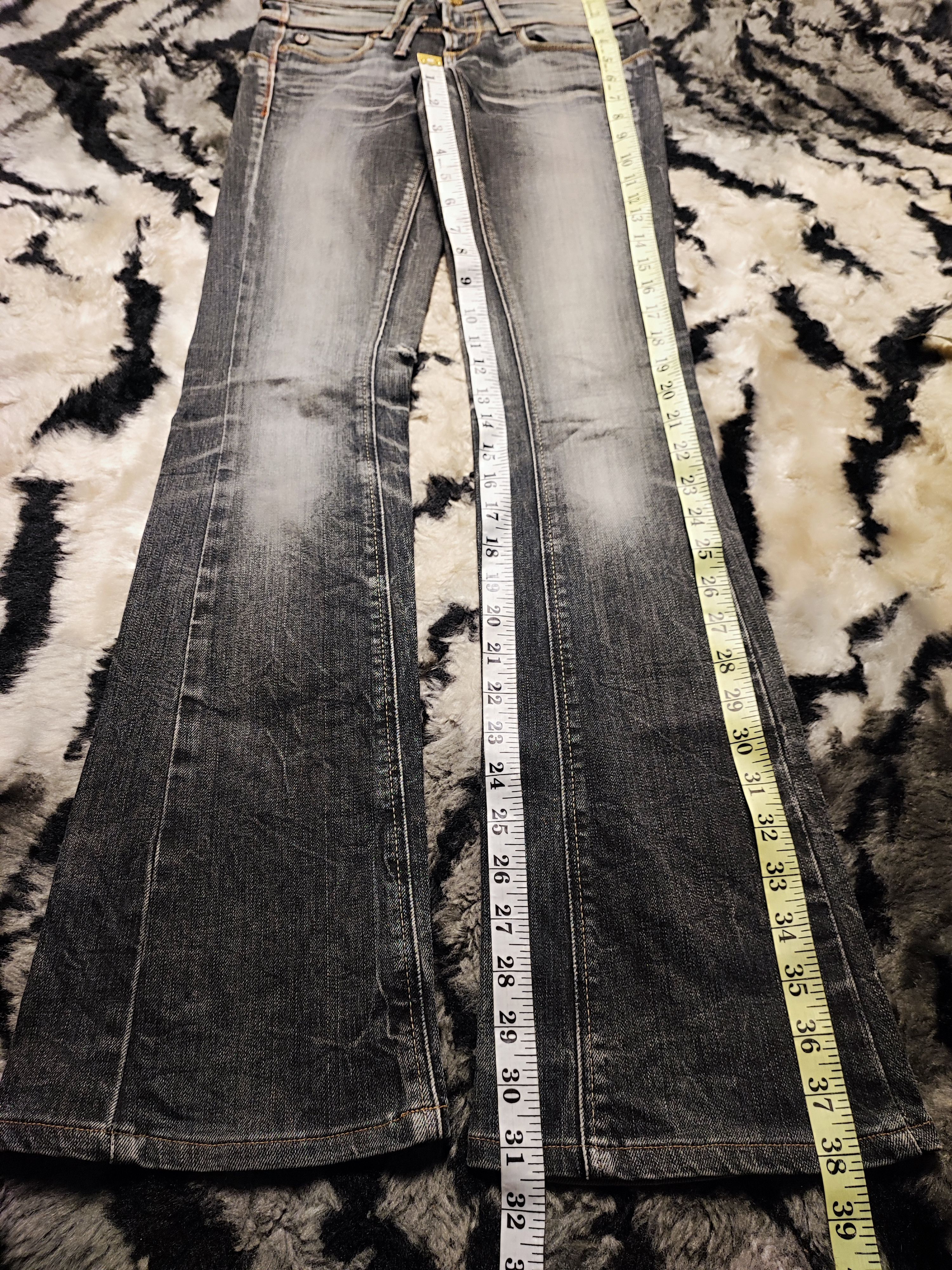 Undercover Vienus Something Edwin Flared Bootcut Low Rise Washed 26x31 Size 26" / US 2 / IT 38 - 4 Thumbnail