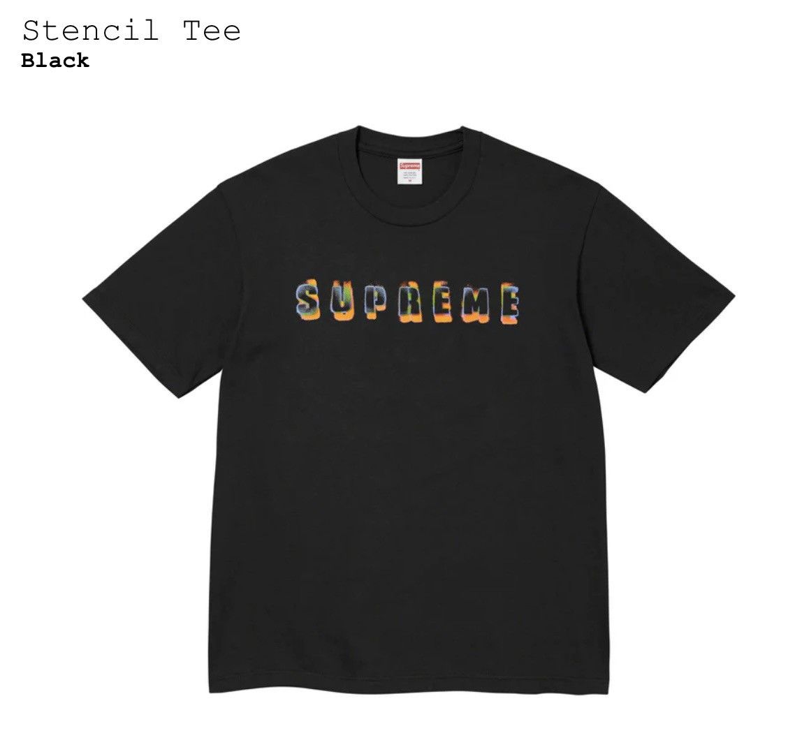 Supreme Supreme Stencil Tee Size US XXL / EU 58 / 5 - 1 Thumbnail