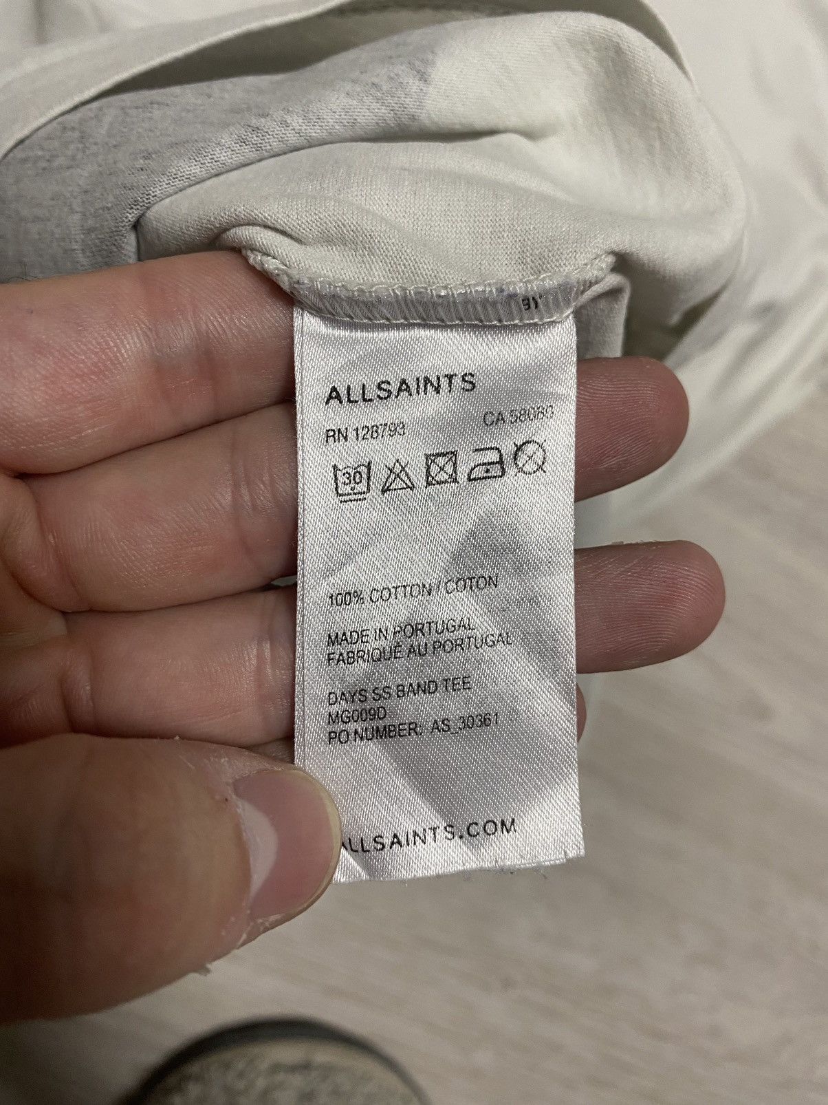 Allsaints Allsaints T-Shirt big logo leather logo made in Portugal Size US S / EU 44-46 / 1 - 11 Thumbnail