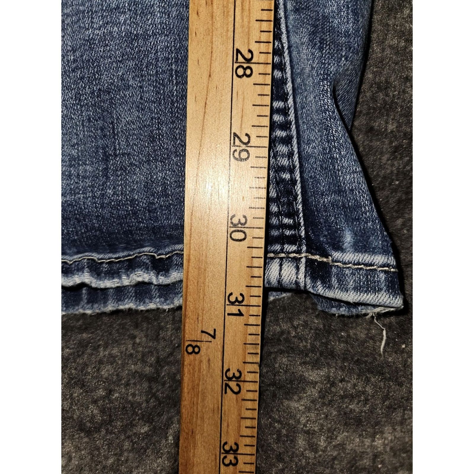 Silver Jeans Co. Silver Jeans Co Suki Bootcut Jeans Womens 16 Blue Mid Rise Distressed Denim Size 38" / US 16 / IT 52 - 6 Thumbnail