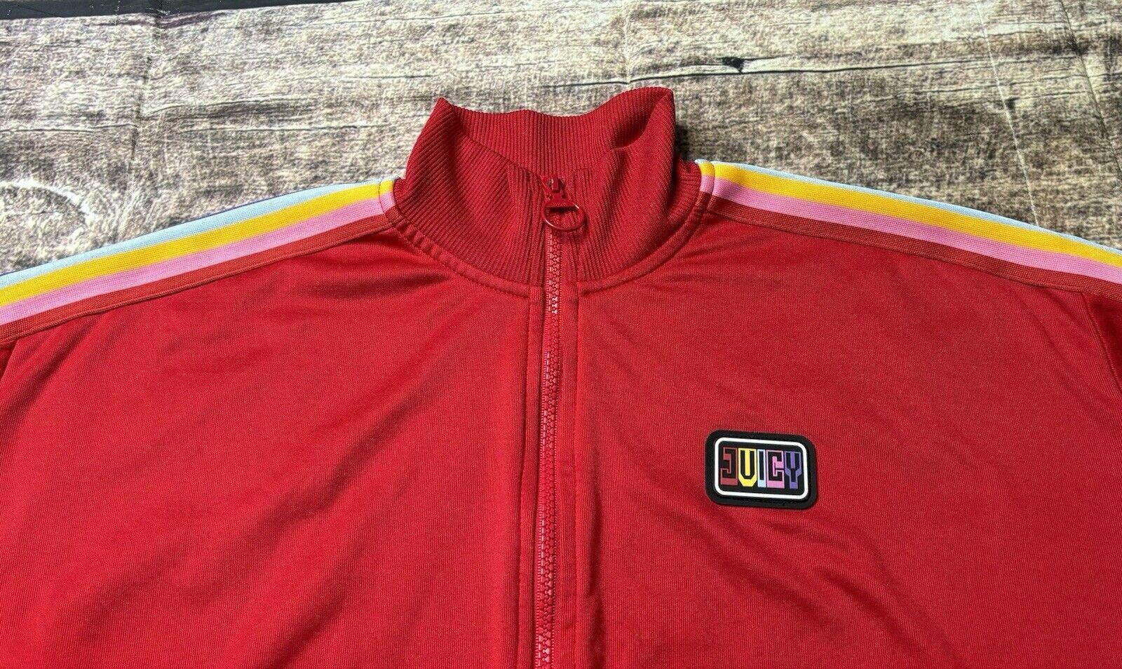 Juicy Couture Jeans Juicy by Juicy Couture Track Jacket Women's Medium Red Size M / US 6-8 / IT 42-44 - 4 Thumbnail