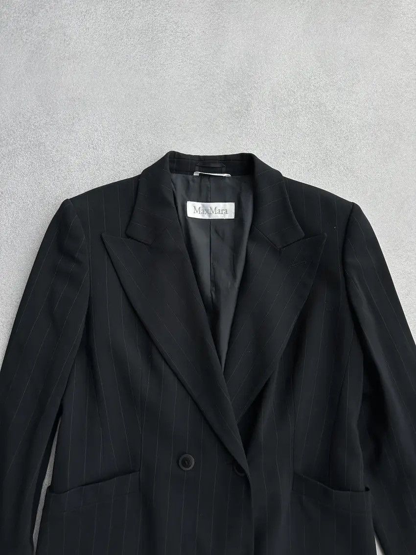 Max Mara × Vintage Vintage Max Mara One Button Virgine Wool Woman Blazer Size L / US 10 / IT 46 - 4 Thumbnail