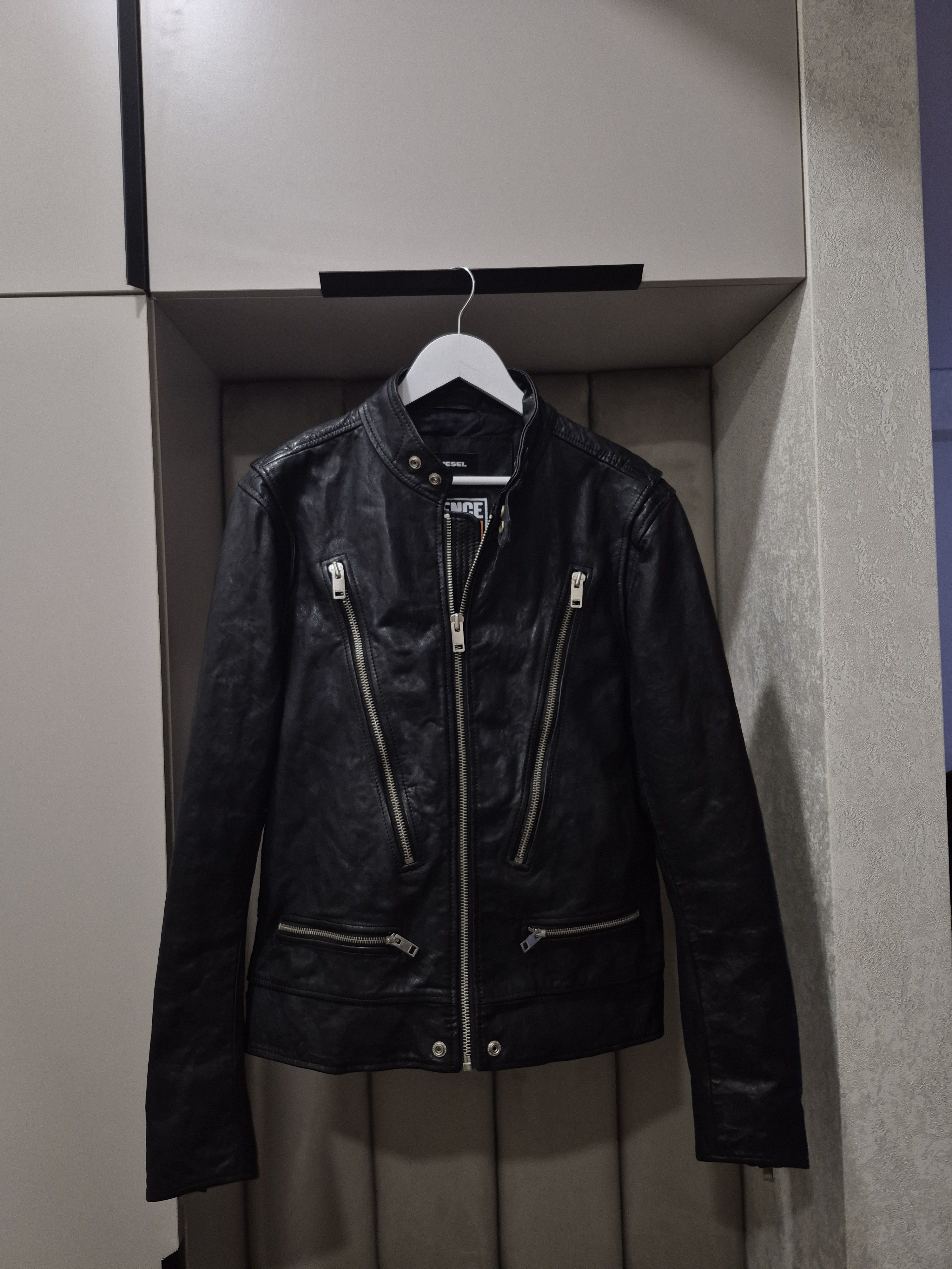 Diesel Diesel L Hardstyle biker leather jacket Size US L / EU 52-54 / 3 - 5 Thumbnail