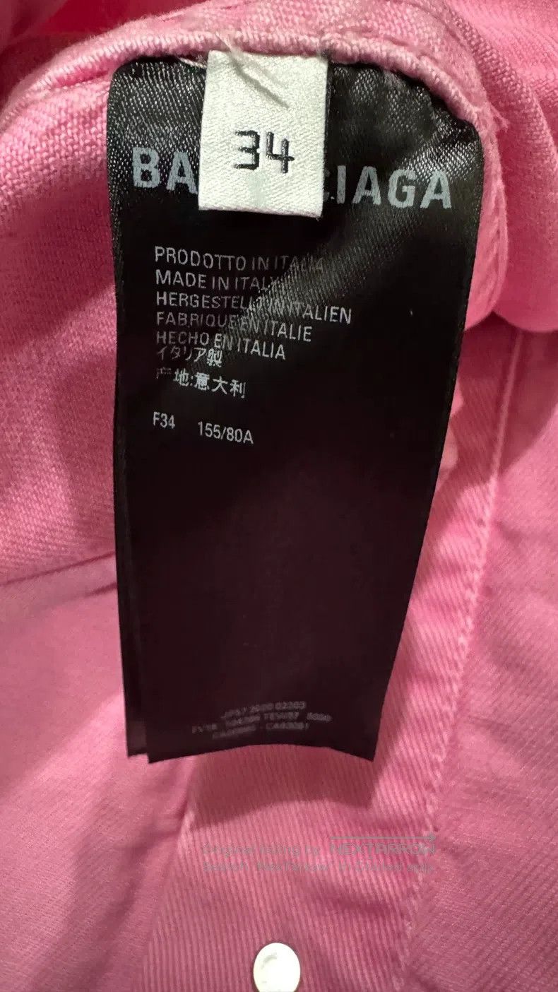 Balenciaga Balenciaga Chest Logo Denim Jacket Size XXS / US 00 / IT 34 - 4 Thumbnail