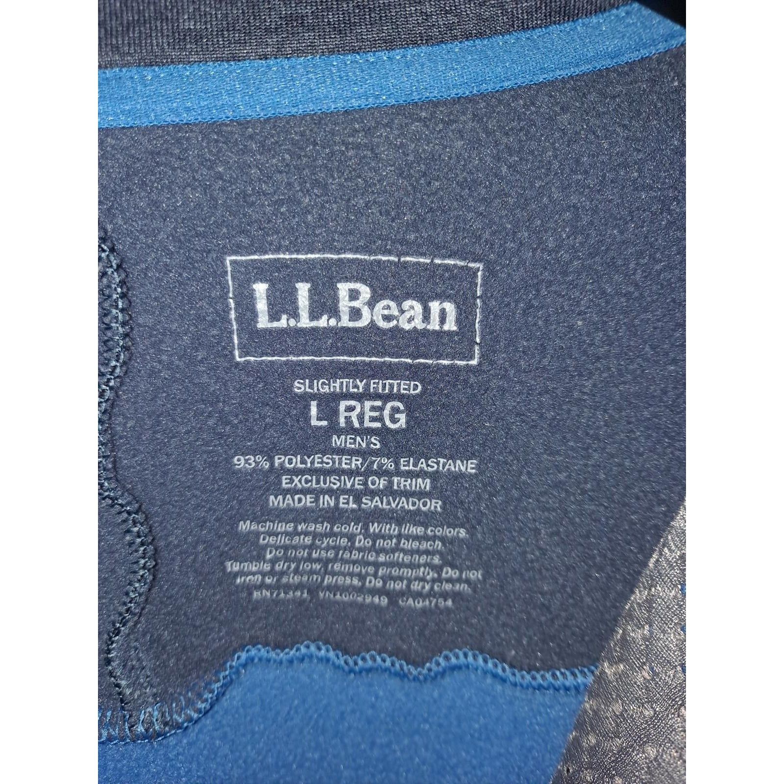 L.L. Bean L.L. Bean 1/2 Zip 2 Tone Blue with Reflective Accents Slight Size US L / EU 52-54 / 3 - 5 Thumbnail