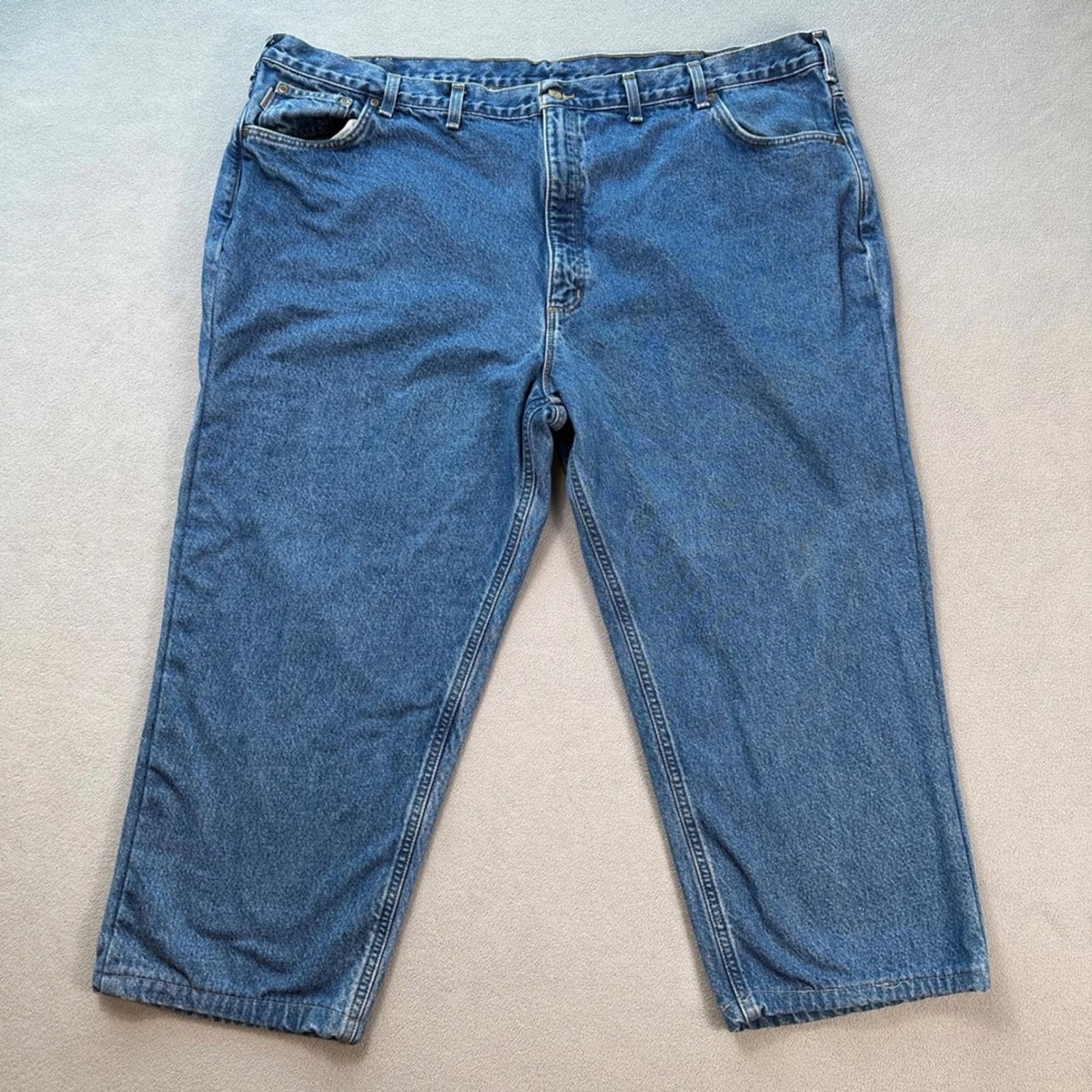Carhartt Carhartt Jeans 50x30 Relaxed Fit Mens Blue Medium Wash Size US 44 / EU 60 - 1 Thumbnail
