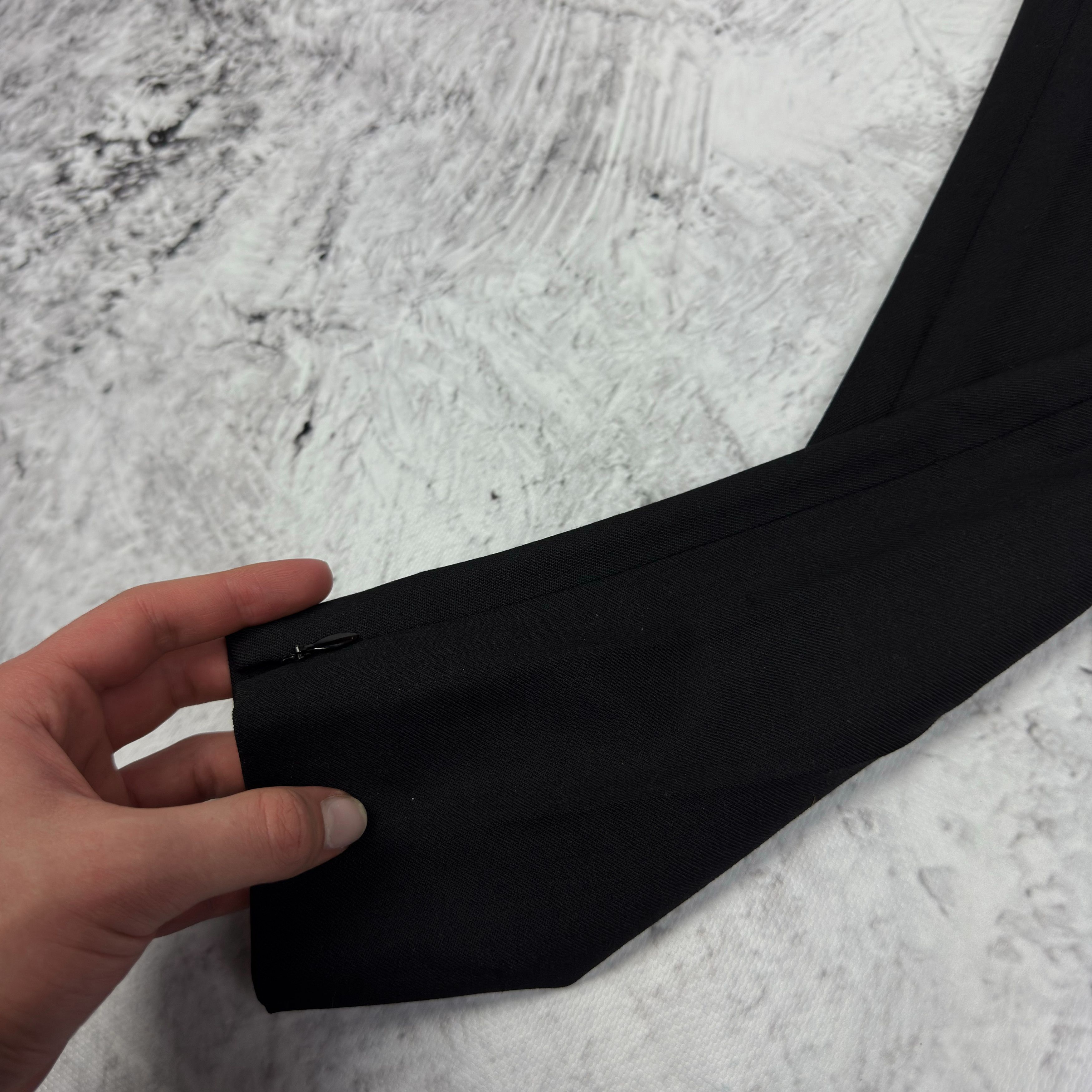 Dolce & Gabbana Dolce & Gabbana Women's Black Lana Wool Stretch Dress Pant Size 30" / US 8 / IT 44 - 6 Thumbnail