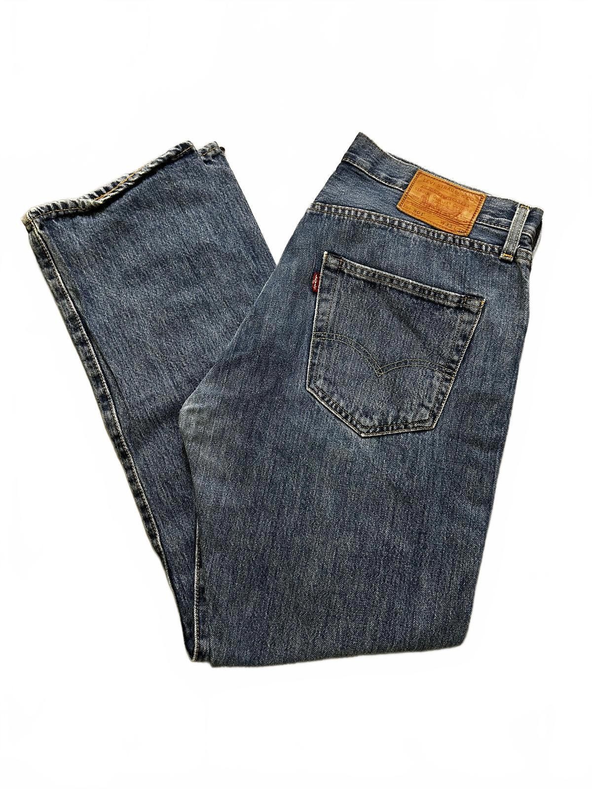 Designer Levi's 501 Original Fit Jeans - Vintage Blue Denim Size US 33 - 2 Thumbnail