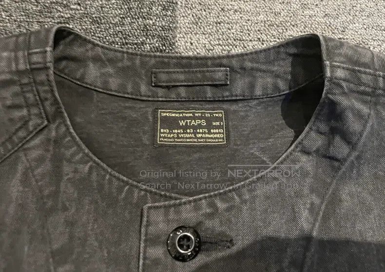Other Wtaps Washed heavy water collarless single pocket jacket Size US L / EU 52-54 / 3 - 2 Thumbnail