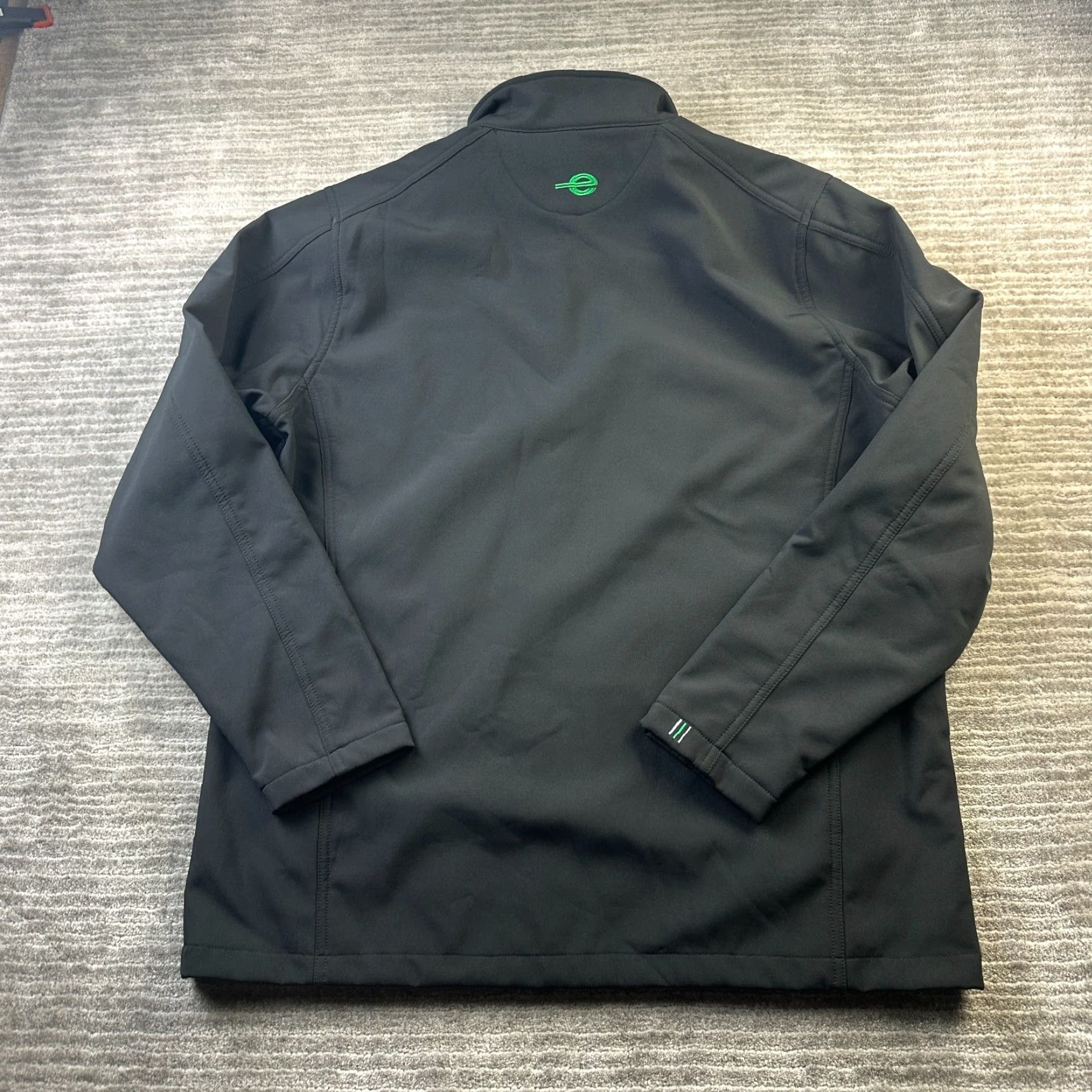 Vintage VINTAGE Image Solutions Enterprise Jacket Mens Large Black Softshell Windbreaker Full Zip Logo Size US L / EU 52-54 / 3 - 2 Thumbnail