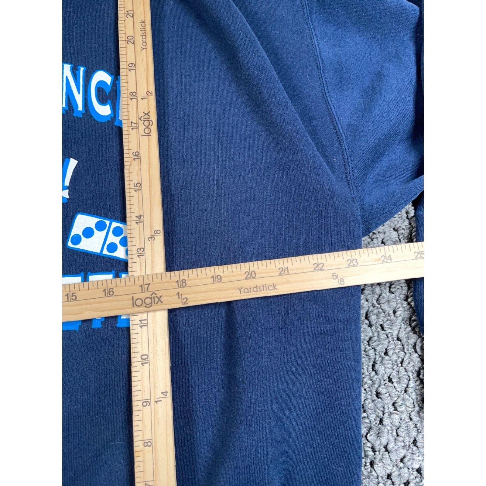 Jerzees VINTAGE Jerzees Sweatshirt North Branch Michigan Pentathlete Adult XL Blue 50/50 Graphic Print 90s City Sports Mens Size US XL / EU 56 / 4 - 7 Thumbnail