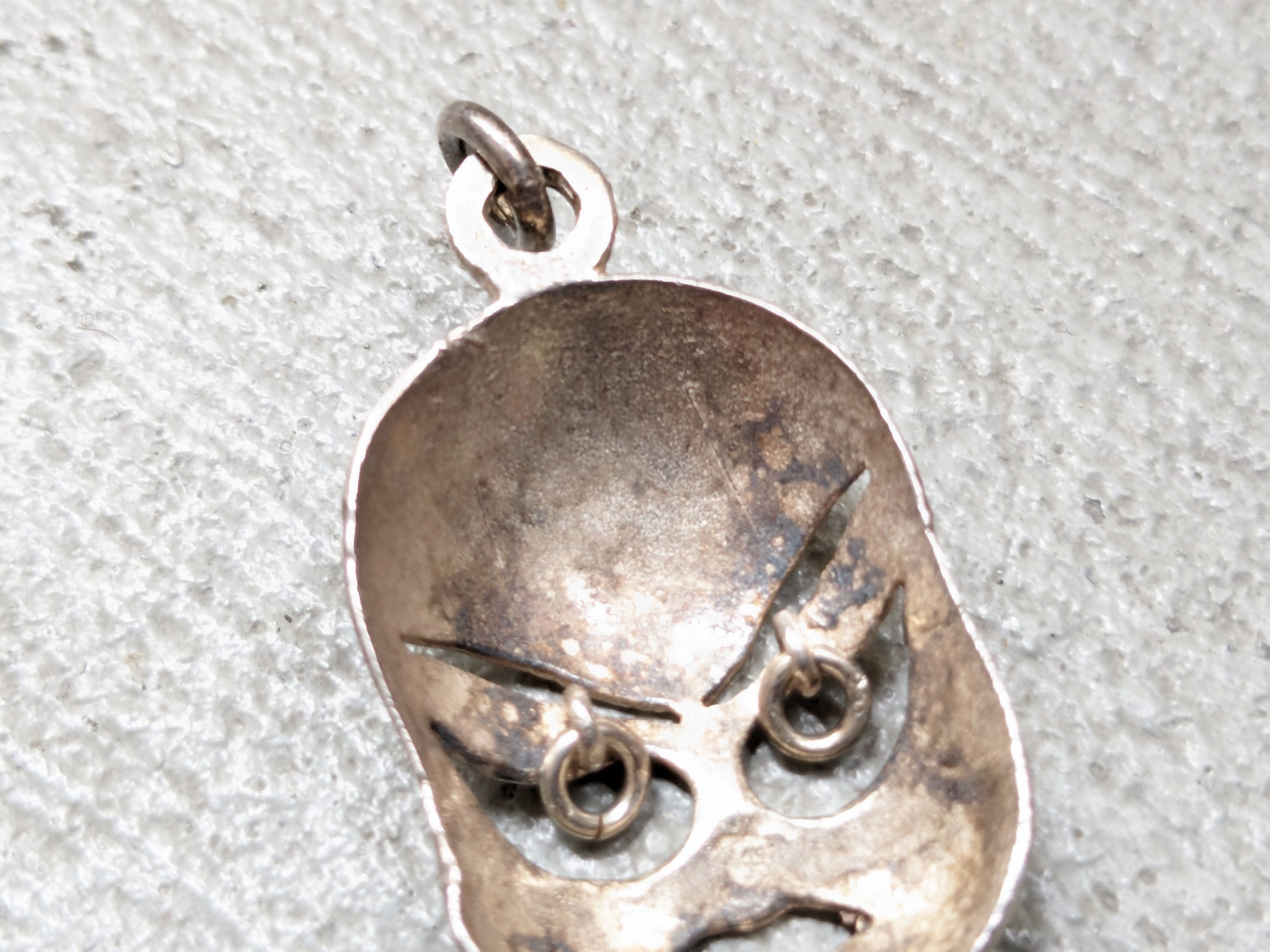 Jewelry × Vintage Vintage Japanese Mask Pendant Face Theatre Avant Garde Size ONE SIZE - 8 Thumbnail