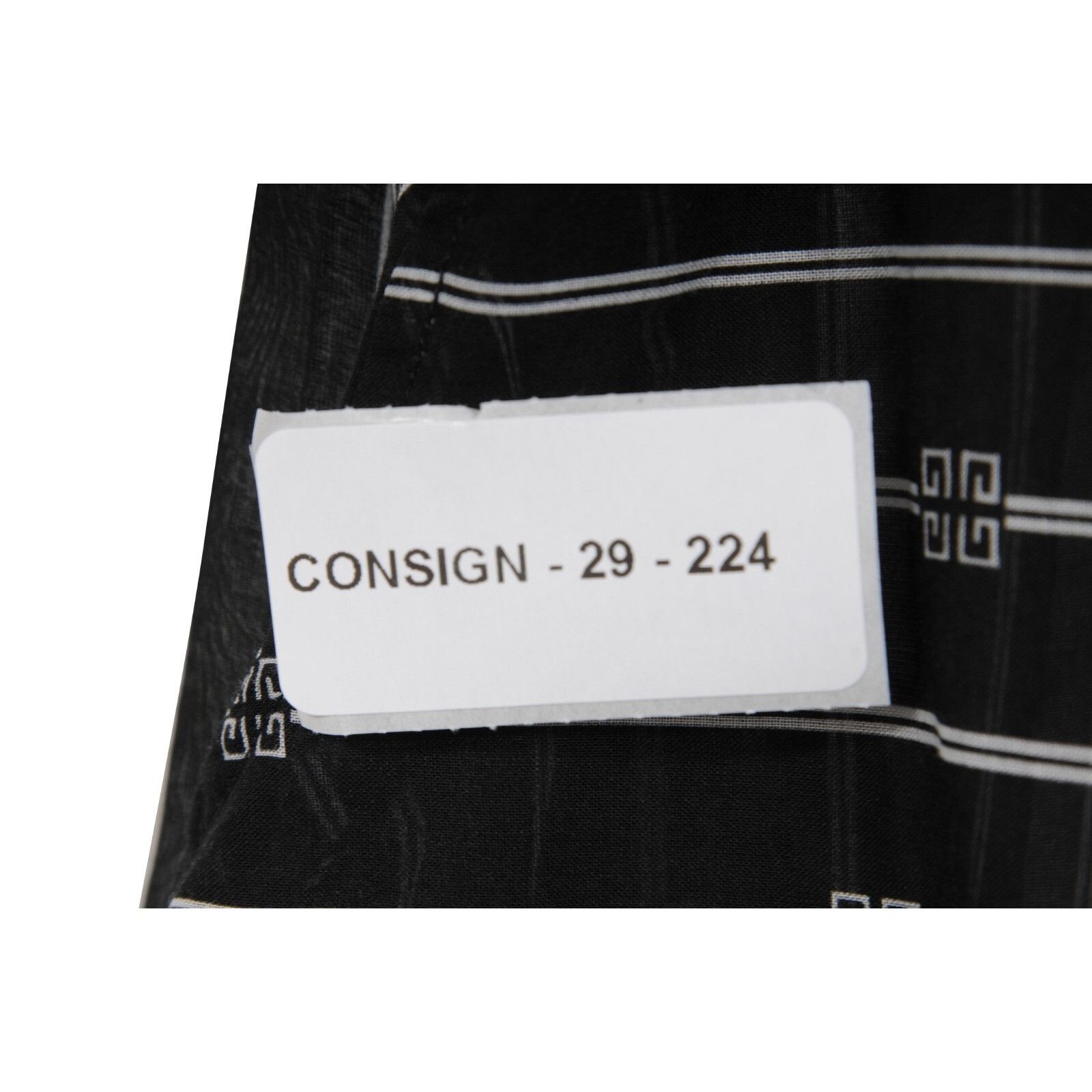 Givenchy Striped Logo Button Down Shirt 41 Black White Size US M / EU 48-50 / 2 - 9 Thumbnail