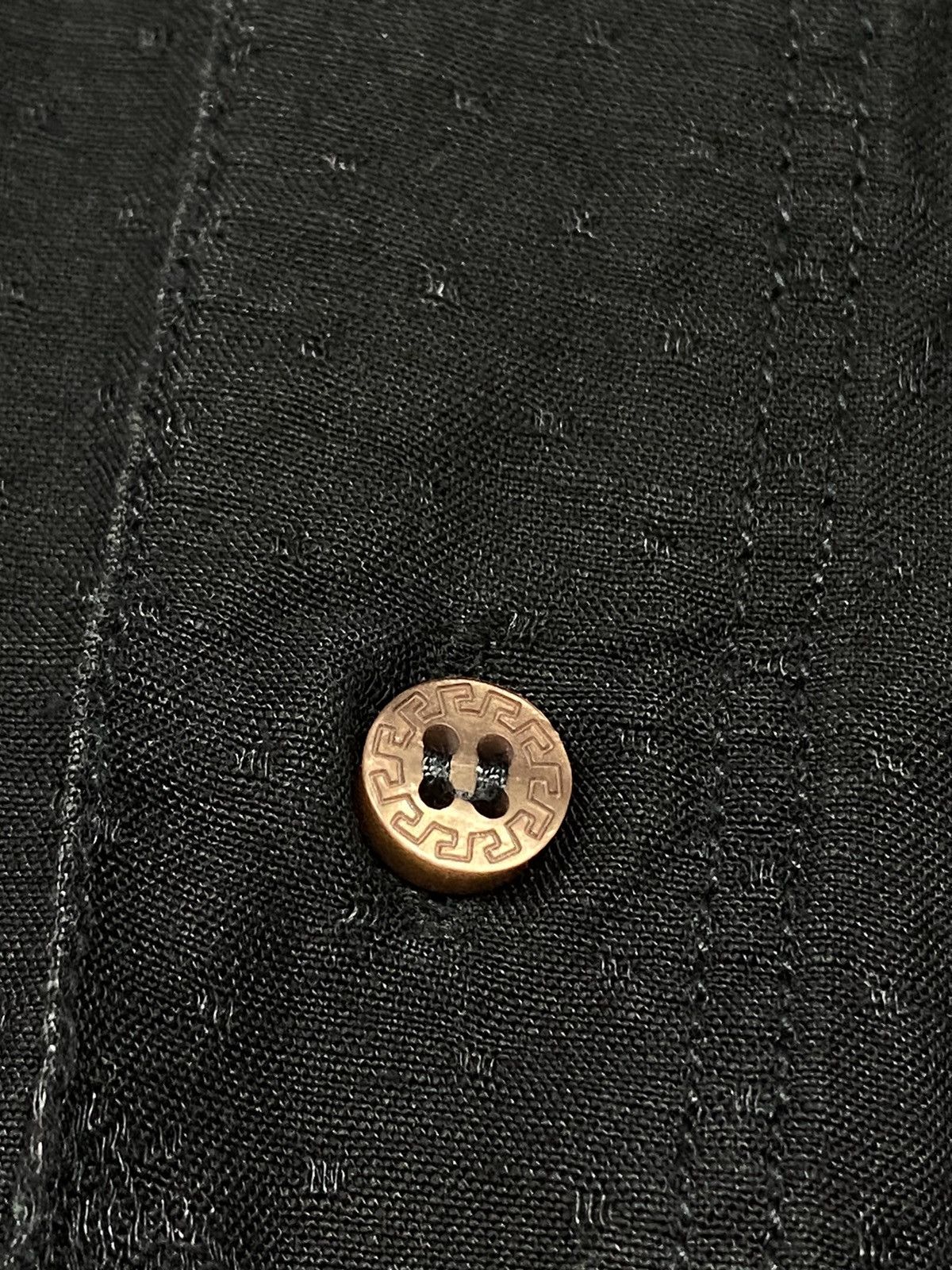 Versace Versace monogram linen vintage shirt buttons Size US XL / EU 56 / 4 - 7 Thumbnail