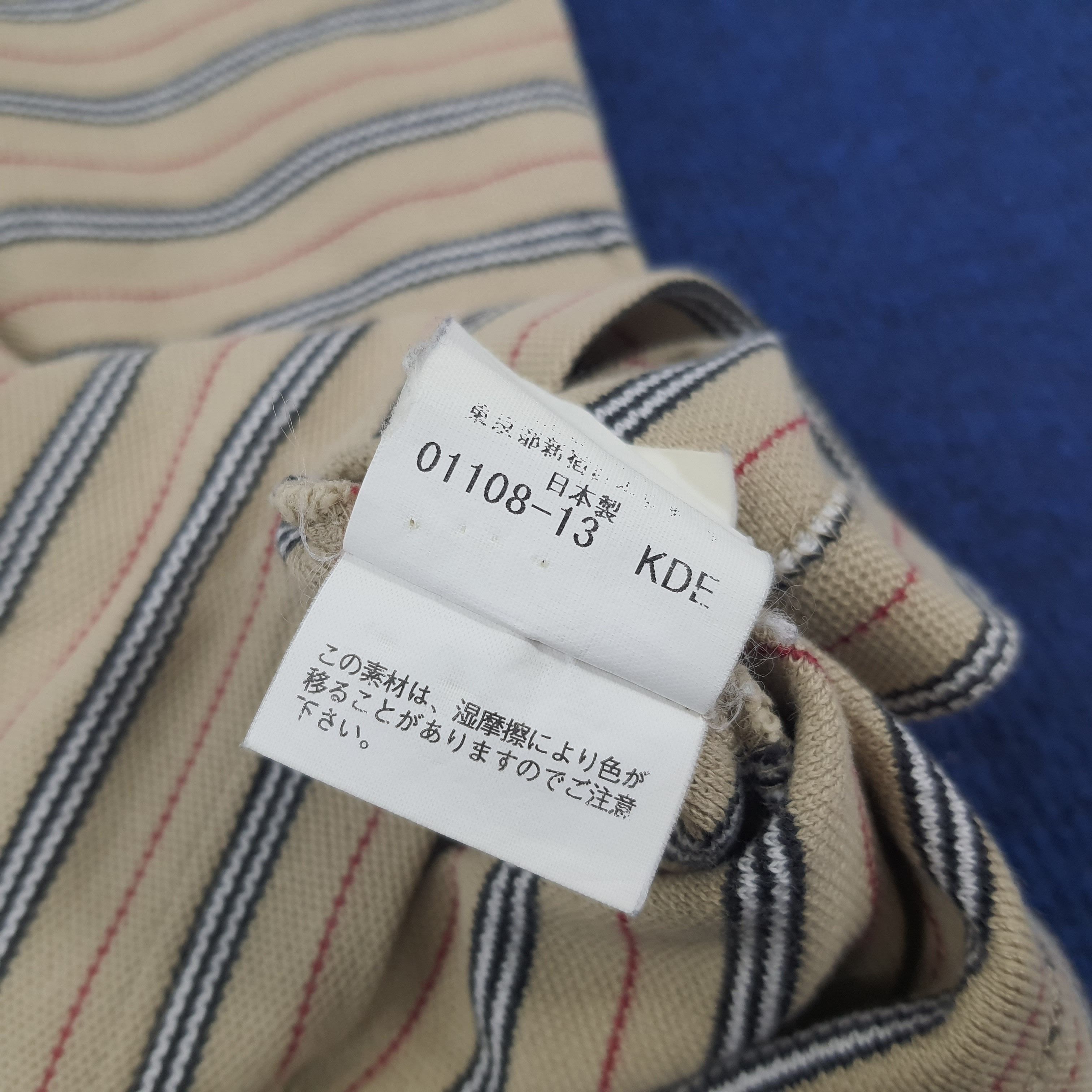 Burberry × Vintage Vintage Burberry London Stripes Tshirt Size US L / EU 52-54 / 3 - 6 Thumbnail