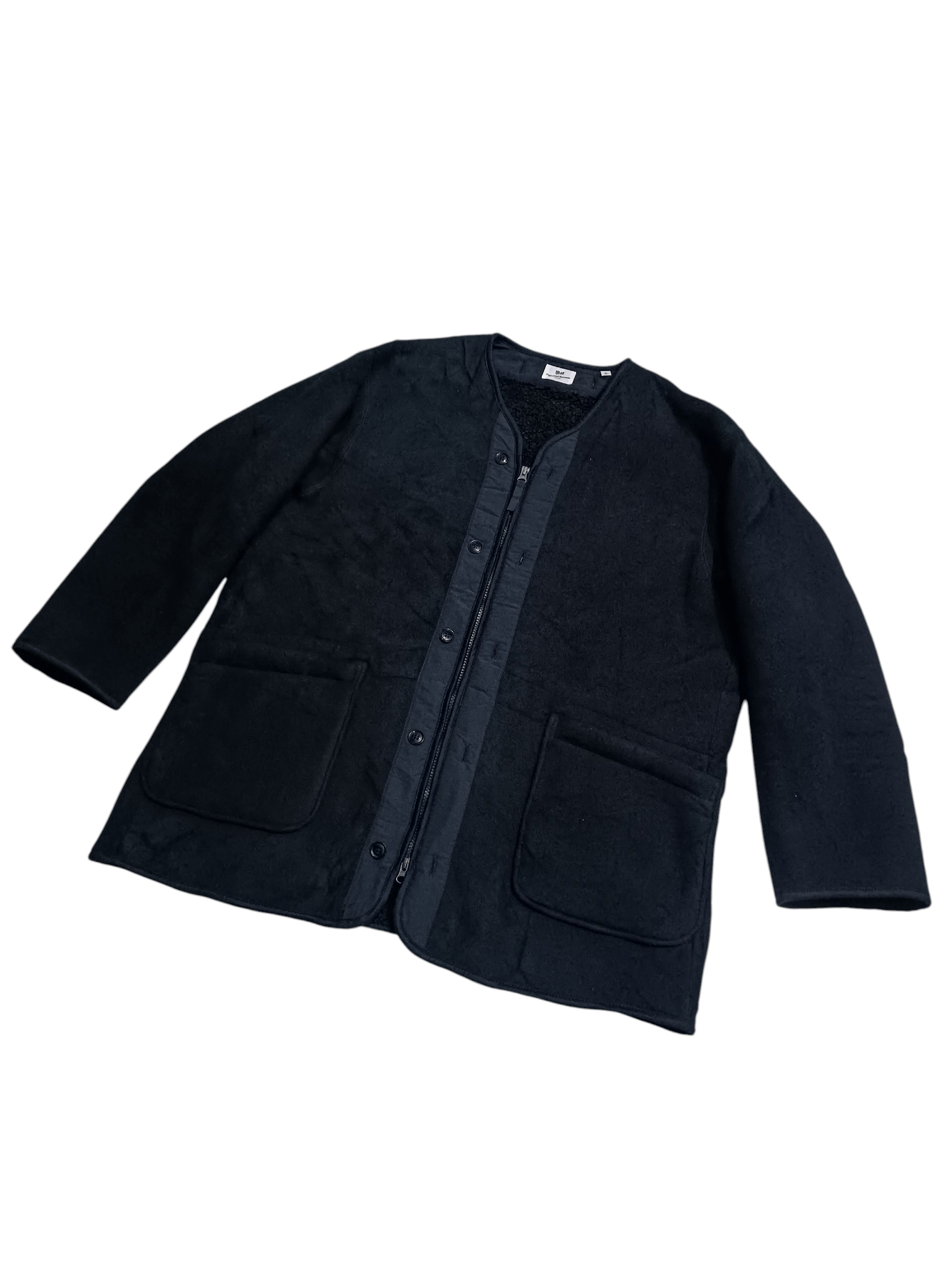 Engineered Garments Engineered Garment X Uniqlo Fleece Collarless Coat Size US L / EU 52-54 / 3 - 3 Thumbnail