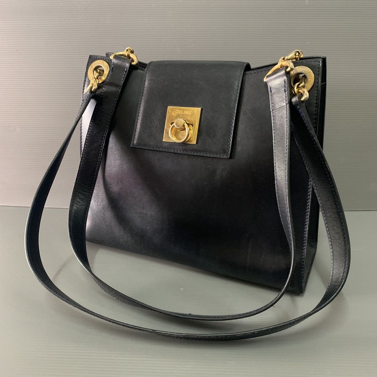 Celine Celine Box Leather Shoulder Bag Size ONE SIZE - 3 Thumbnail
