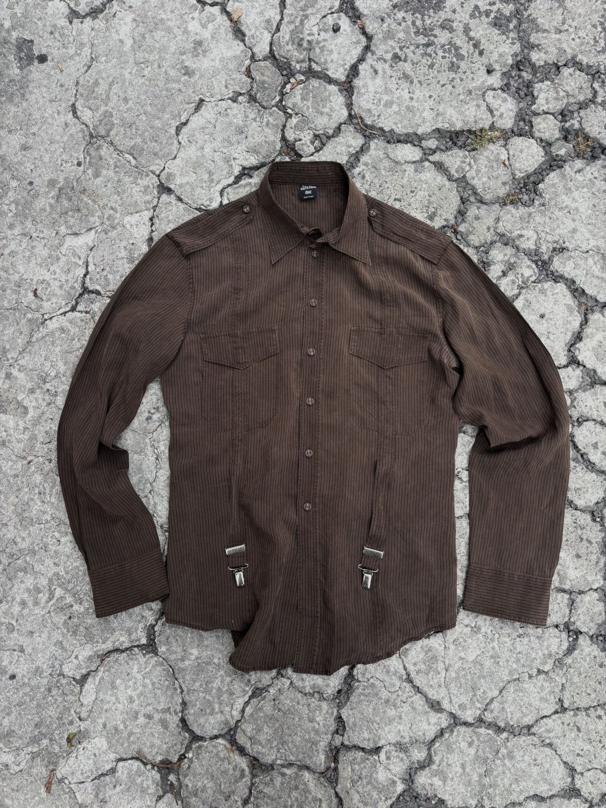 Jean Paul Gaultier Vintage Shirt Button Brown