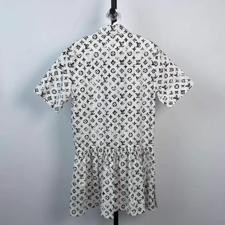 Louis Vuitton Louis Vuitton SS25 MONOGRAM cotton poplin black and white Size XXS / US 00 / IT 34 - 2 Thumbnail