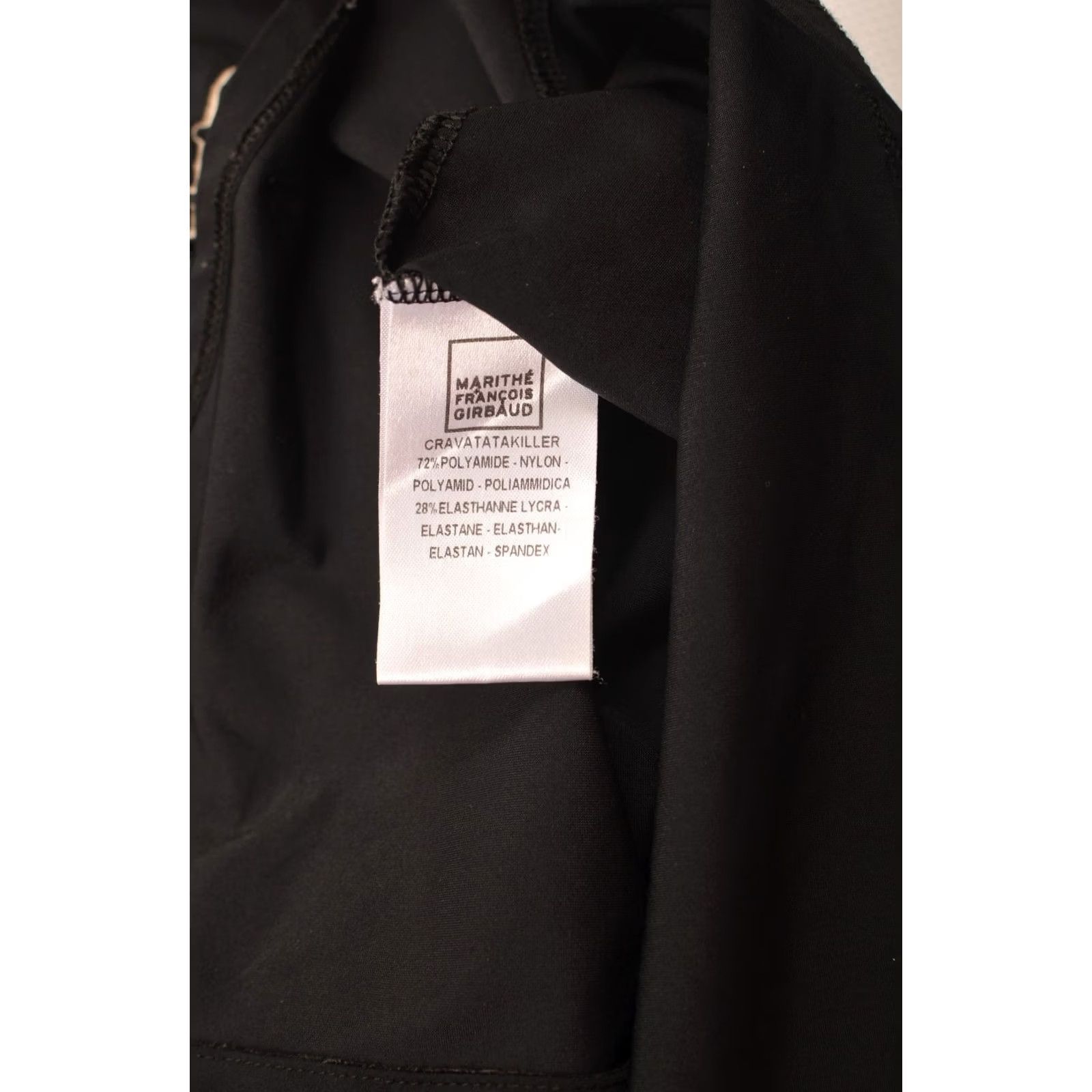 Vintage Marithe Francois Girbaud Cravatatakiller Womens Black Button Shirt Size USA 6 Size M / US 6-8 / IT 42-44 - 5 Thumbnail