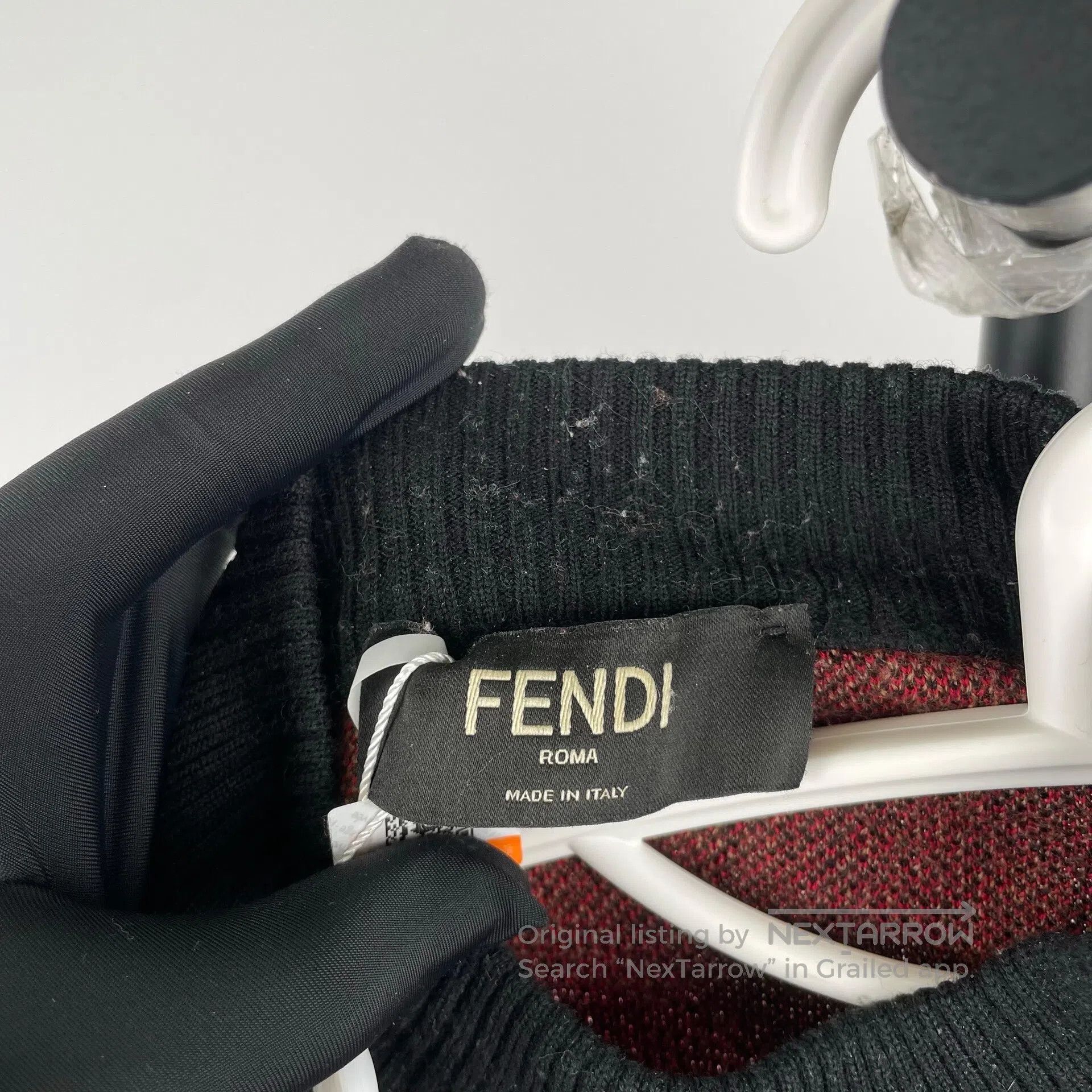 Fendi FENDI Black logo cotton hoodie size 46 with color block| Size US S / EU 44-46 / 1 - 6 Thumbnail