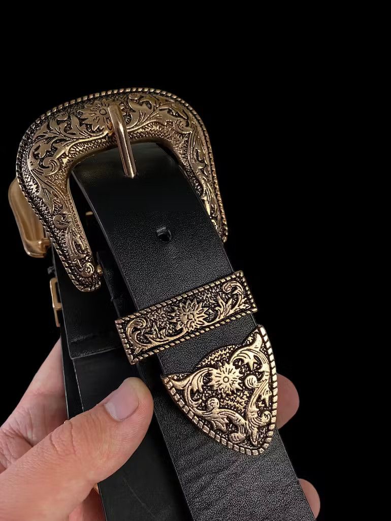 Japanese Brand Japanese Vintage Double Buckle Gothic Ornament Belt Size ONE SIZE - 4 Thumbnail