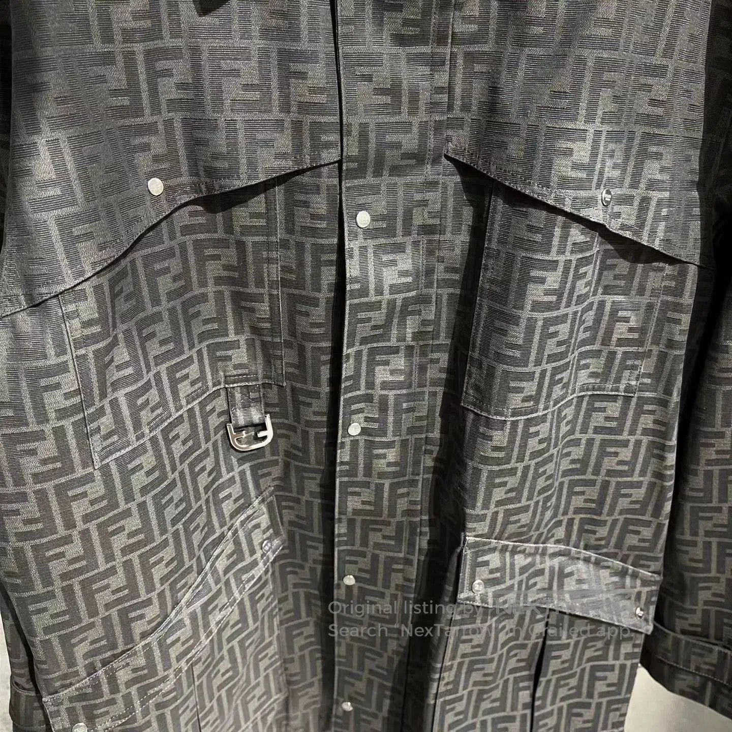 Fendi Fendi FF Logo Print Coat. Size US L / EU 52-54 / 3 - 4 Thumbnail