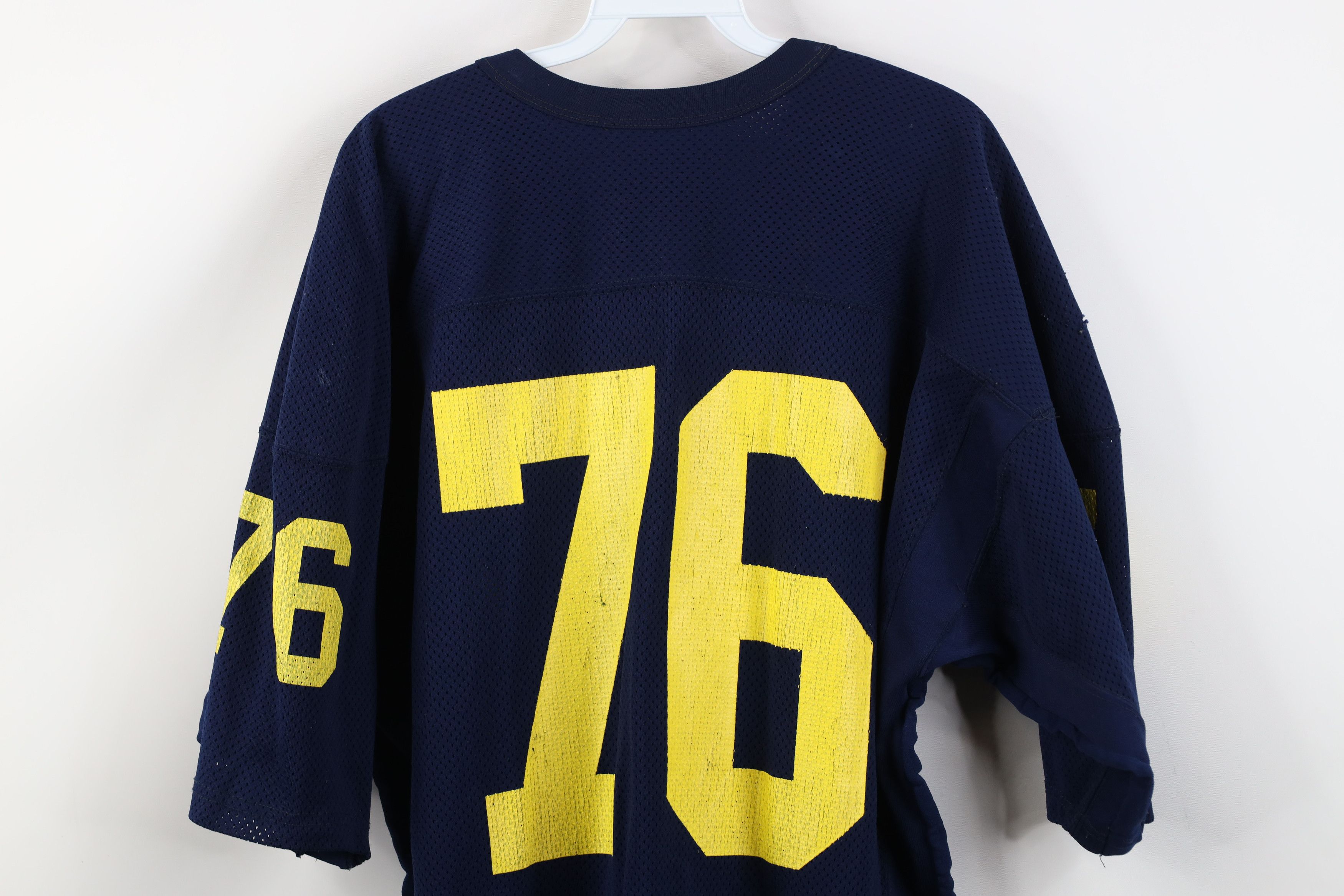 Russell Athletic Vintage 70s Russell Athletic University of Michigan Jersey Size US XXL / EU 58 / 5 - 14 Thumbnail