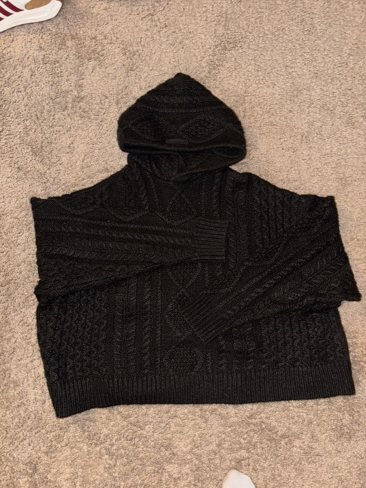 Fear of God Essentials Cable Knit Off Black