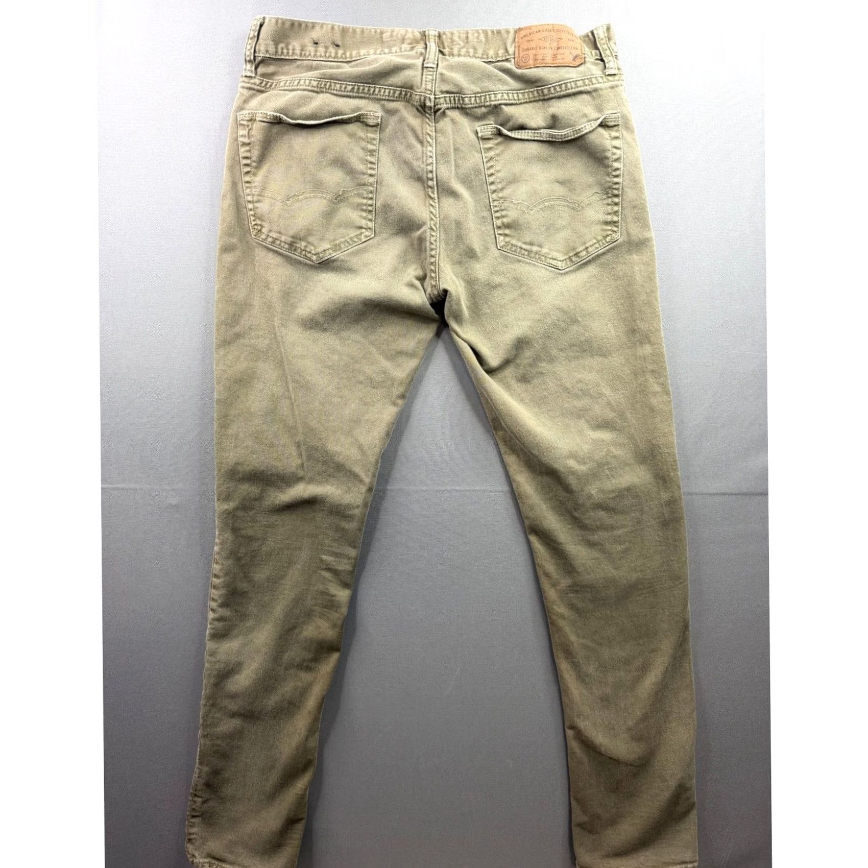 American Eagle Outfitters American Eagle Outfitters Core Flex Pants Mens Olive Green Slim Fit 34x34 Size US 34 / EU 50 - 2 Thumbnail