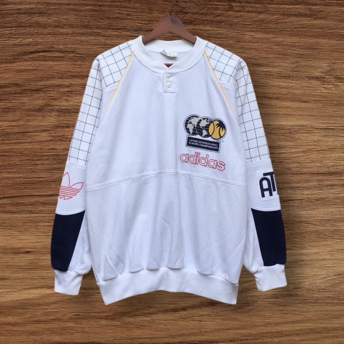 Adidas × Vintage Vintage Adidas ATP Lipton Players Championship Sweatshirt Size US M / EU 48-50 / 2 - 1 Thumbnail