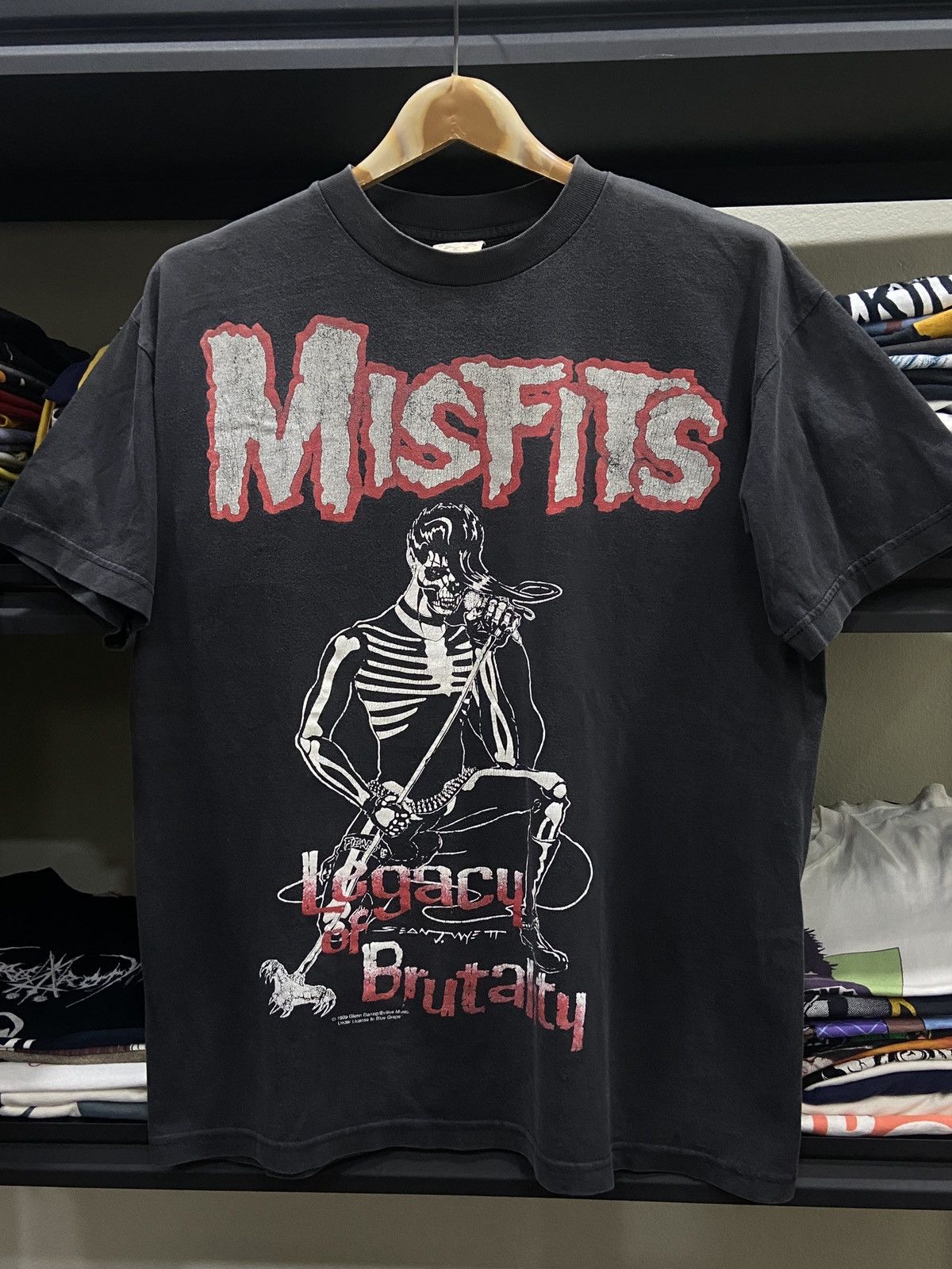 Band Tees × Vintage Vintage 90s Misfits Glenn Danzig Metal Band TOUR T-SHIRT Size US L / EU 52-54 / 3 - 1 Thumbnail