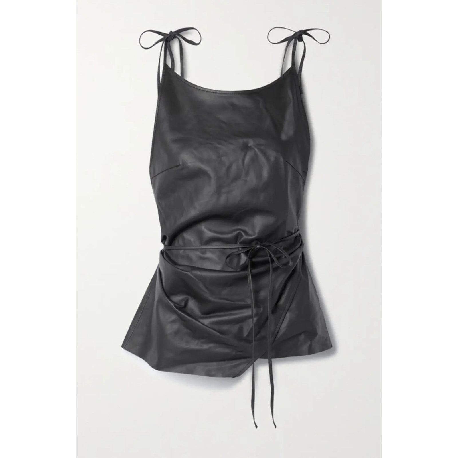 Acne Studios $1250 Acne Studios Sleeveless Leather Blouse Size S / US 4 / IT 40 - 1 Thumbnail