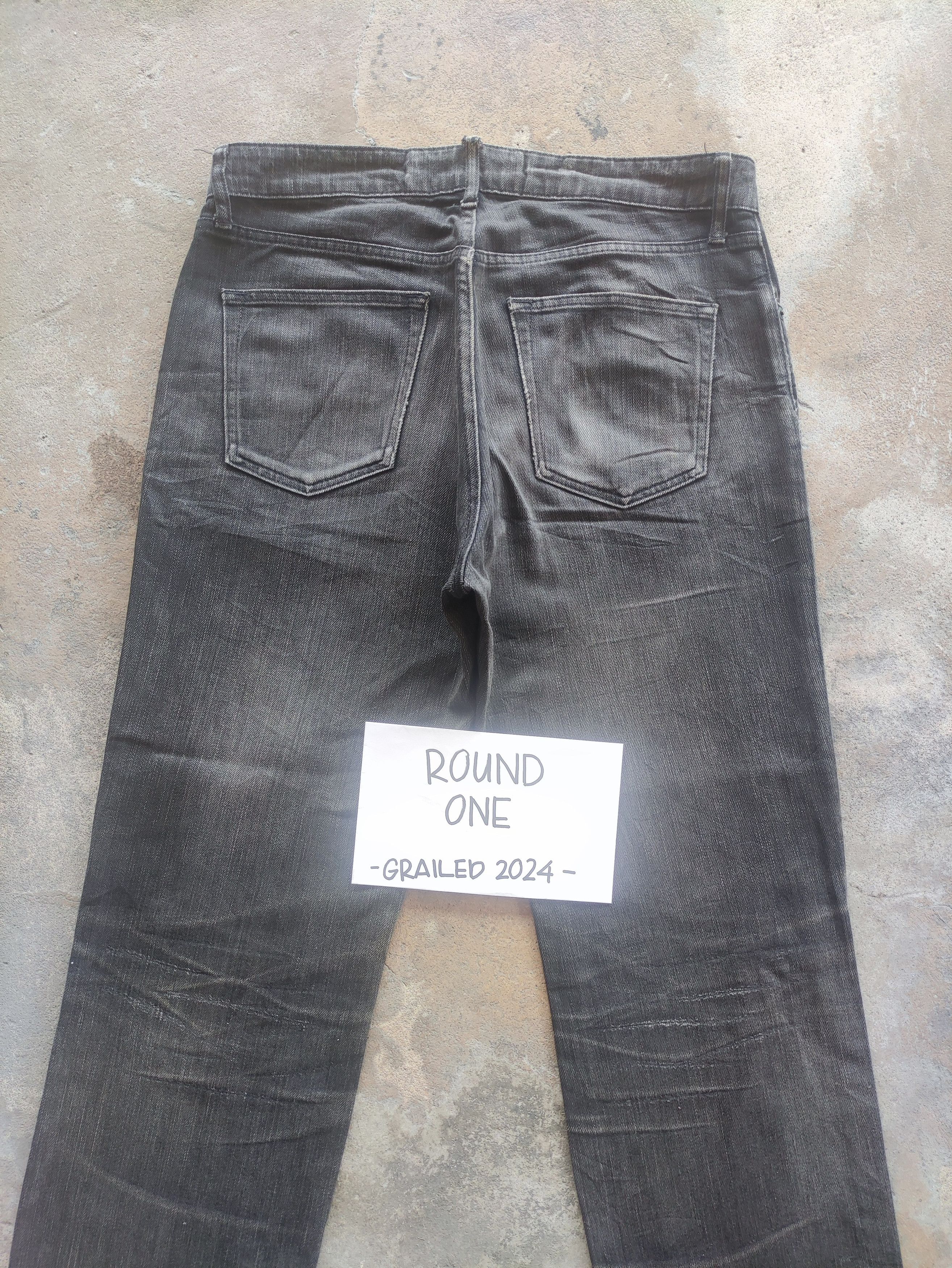 Japanese Brand × Uniqlo W35💥 Vintage Japanese Black Faded Denim Jeans Pants Size US 35 - 12 Thumbnail