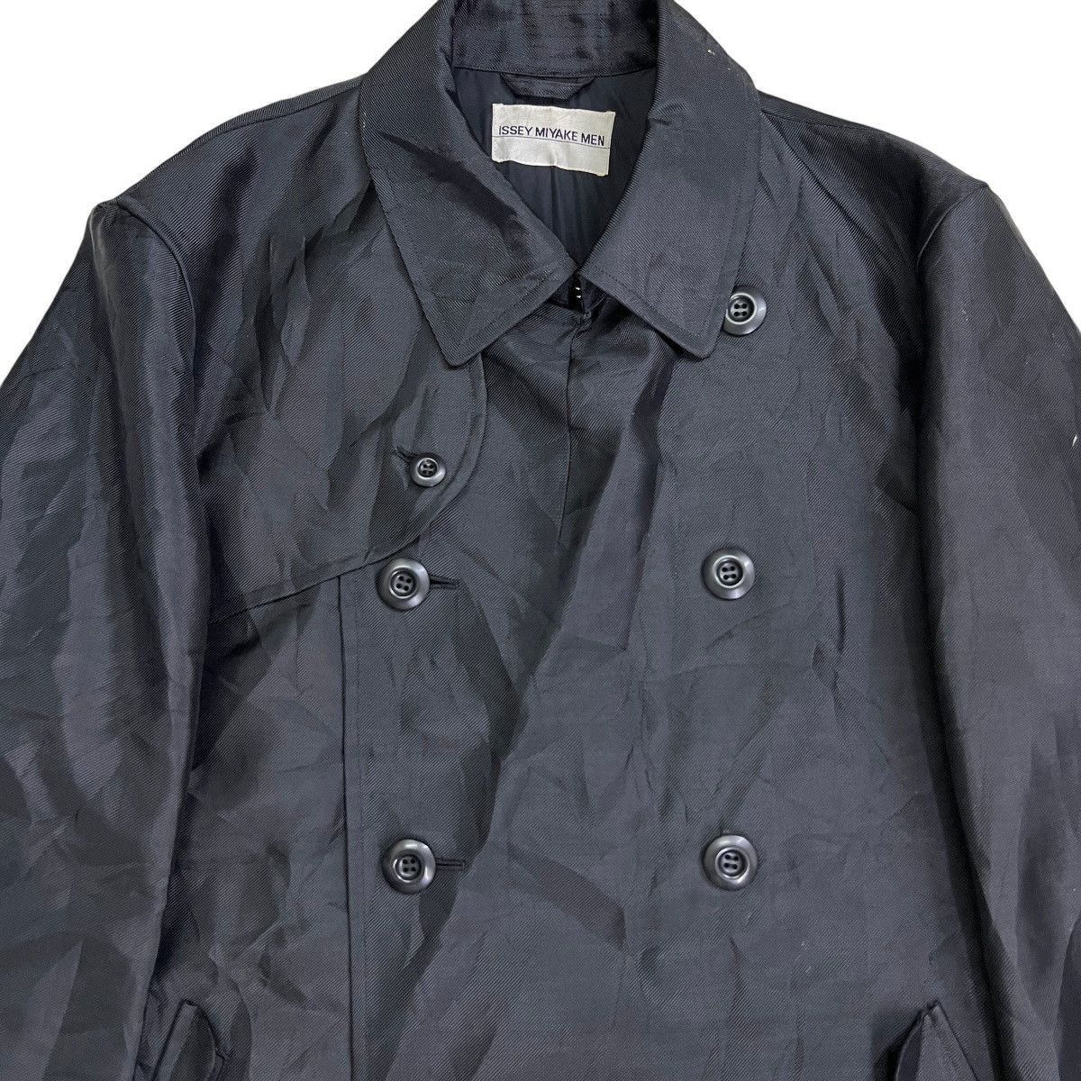 🔥 1997 ISSEY MIYAKE MEN DOUBLE BREASTED COAT MADE IN JAPAN