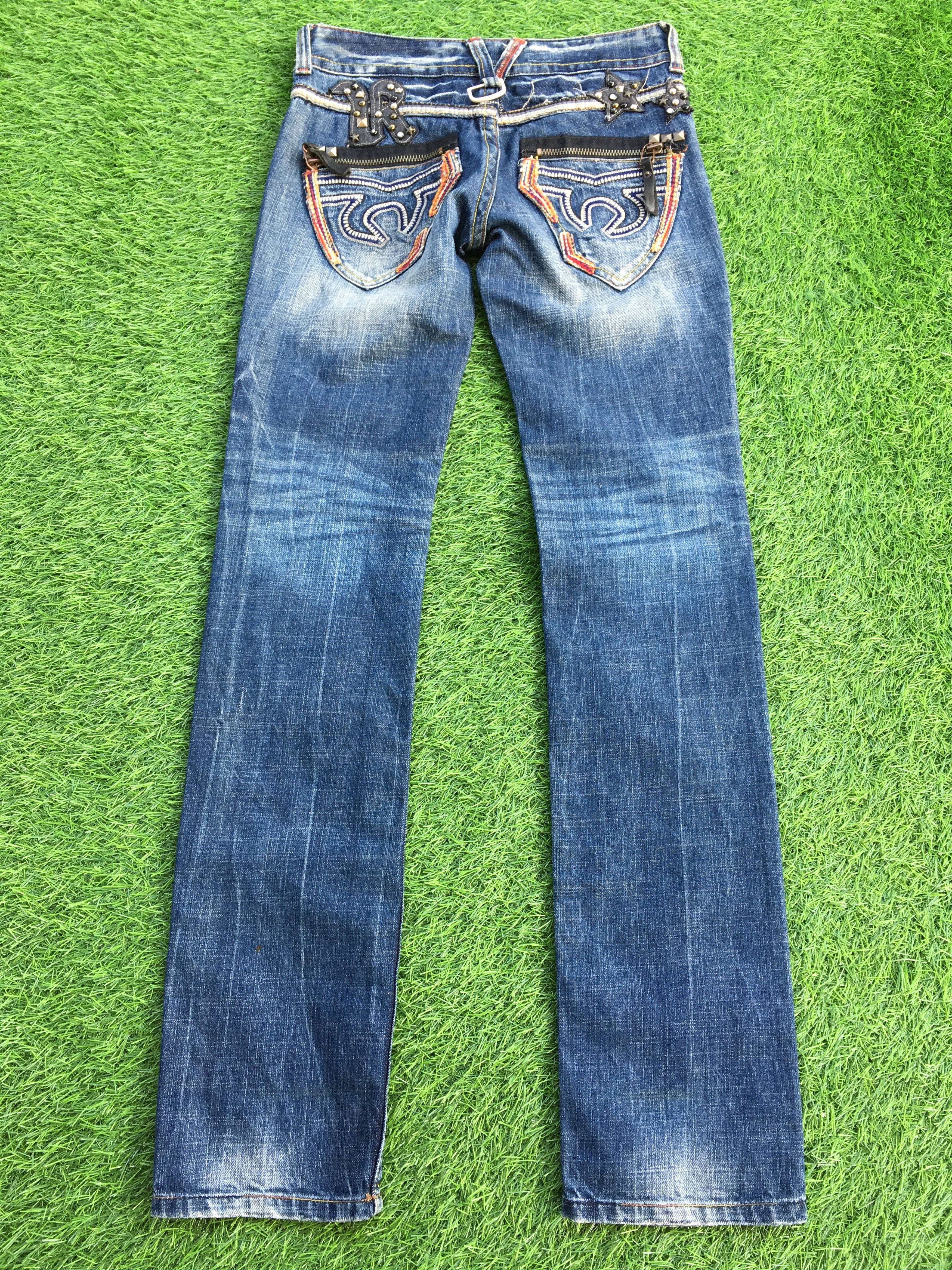 Japanese Brand Japanese Lightning Bolt Low Rise Jeans D-1182 Size 24" / US 00 / IT 34 - 4 Thumbnail