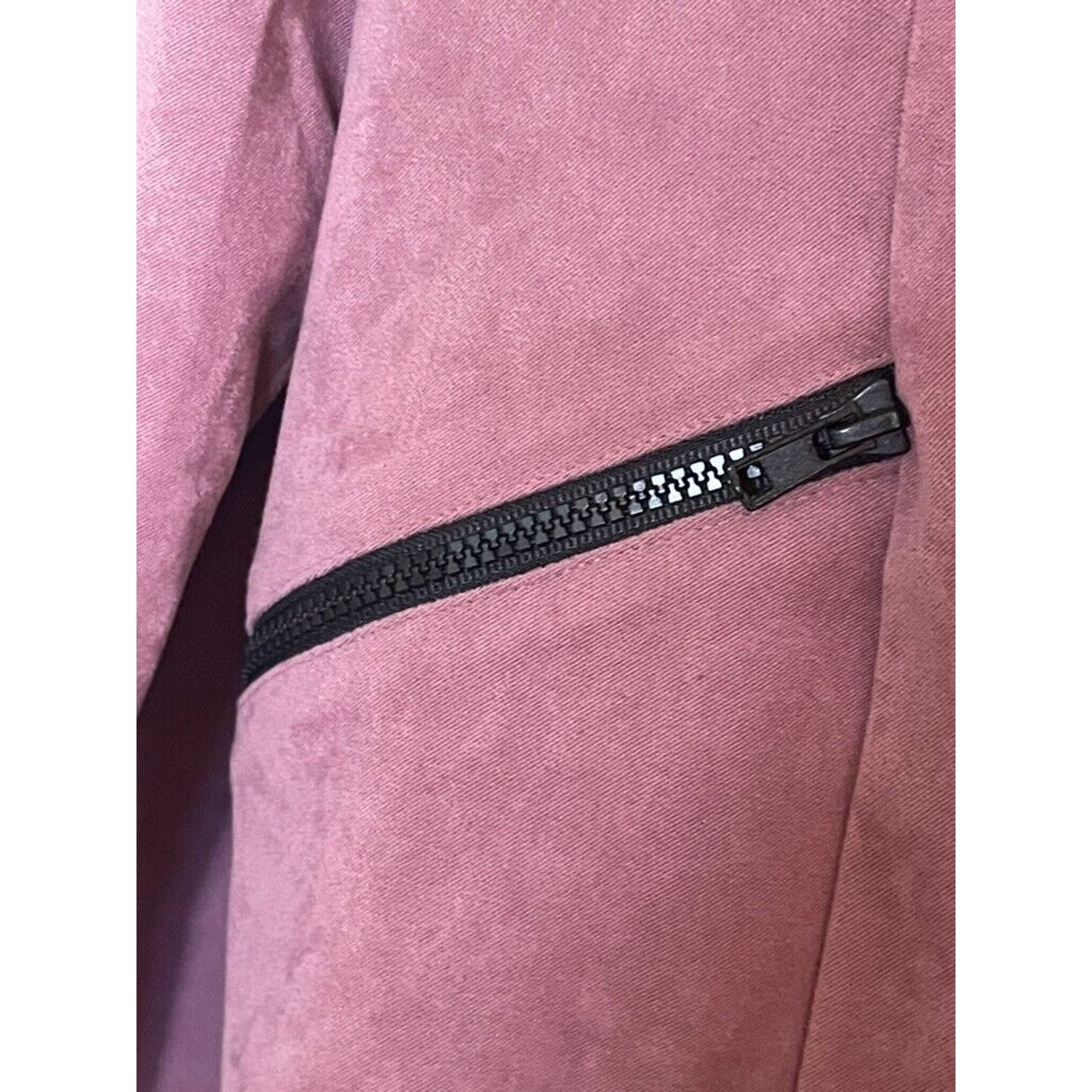Other Dressbarn Womens Faux Suede Purple Faux Suede Blazer Jacket Size XL / US 12-14 / IT 48-50 - 2 Thumbnail