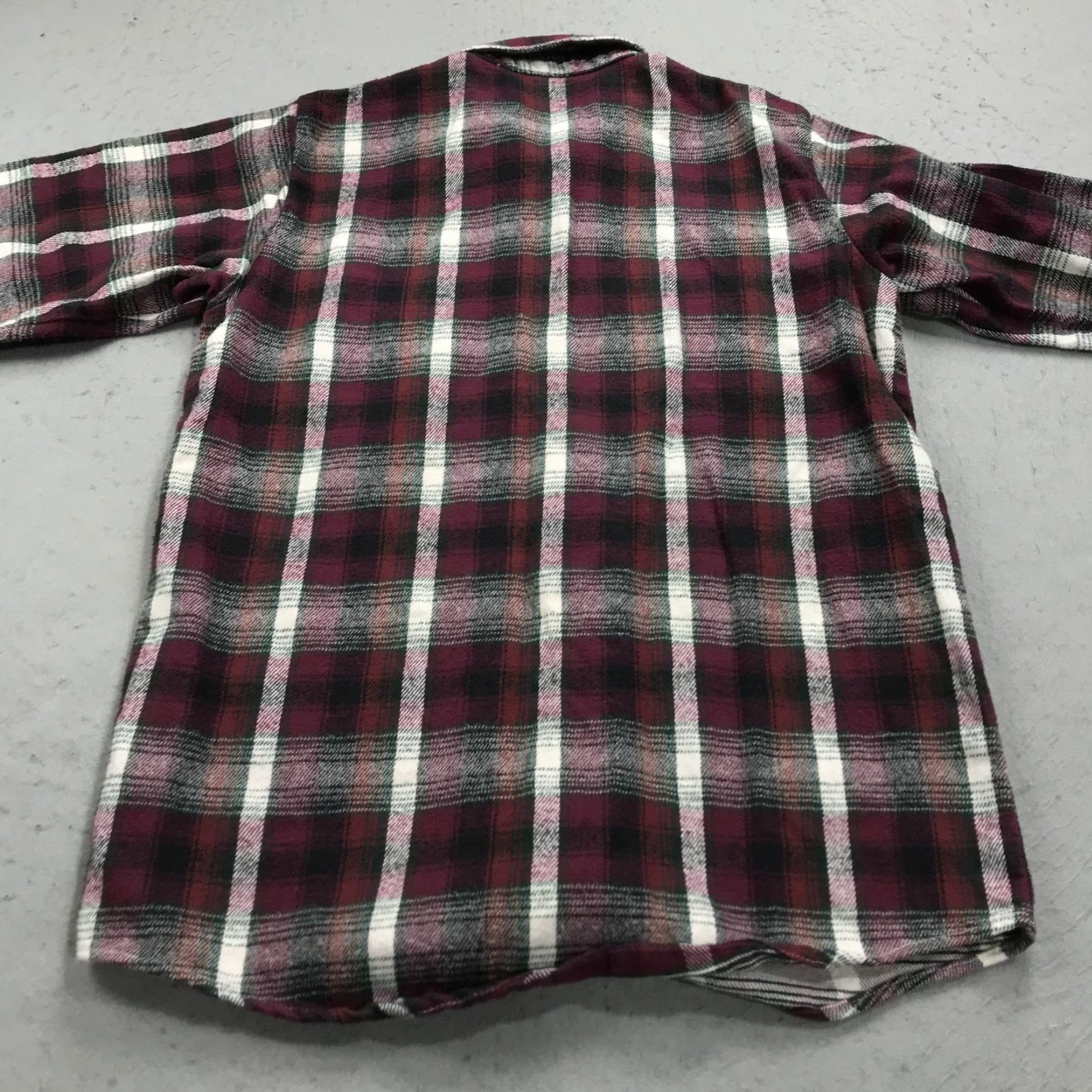 Vintage VINTAGE OshKosh B'gosh Shirt Mens M Red 90s Heavyweight Plaid Button-Up Cotton Flannel Workwear Size US M / EU 48-50 / 2 - 6 Thumbnail