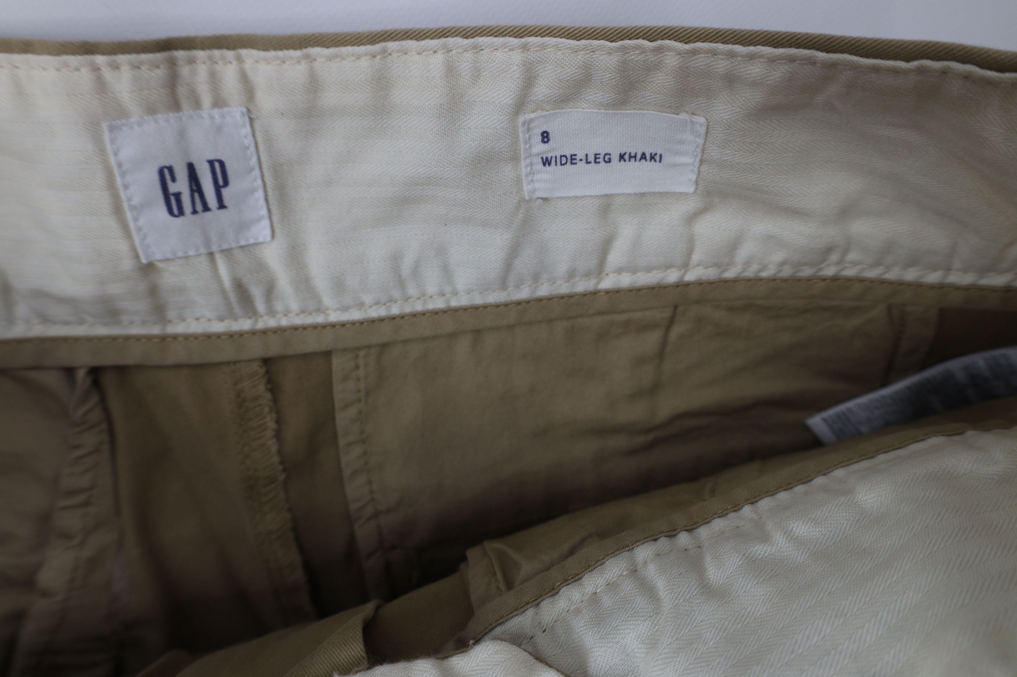 Gap Deadstock Vintage Y2K Gap High Rise Cropped Wide Leg Pants Size 30" / US 8 / IT 44 - 7 Thumbnail