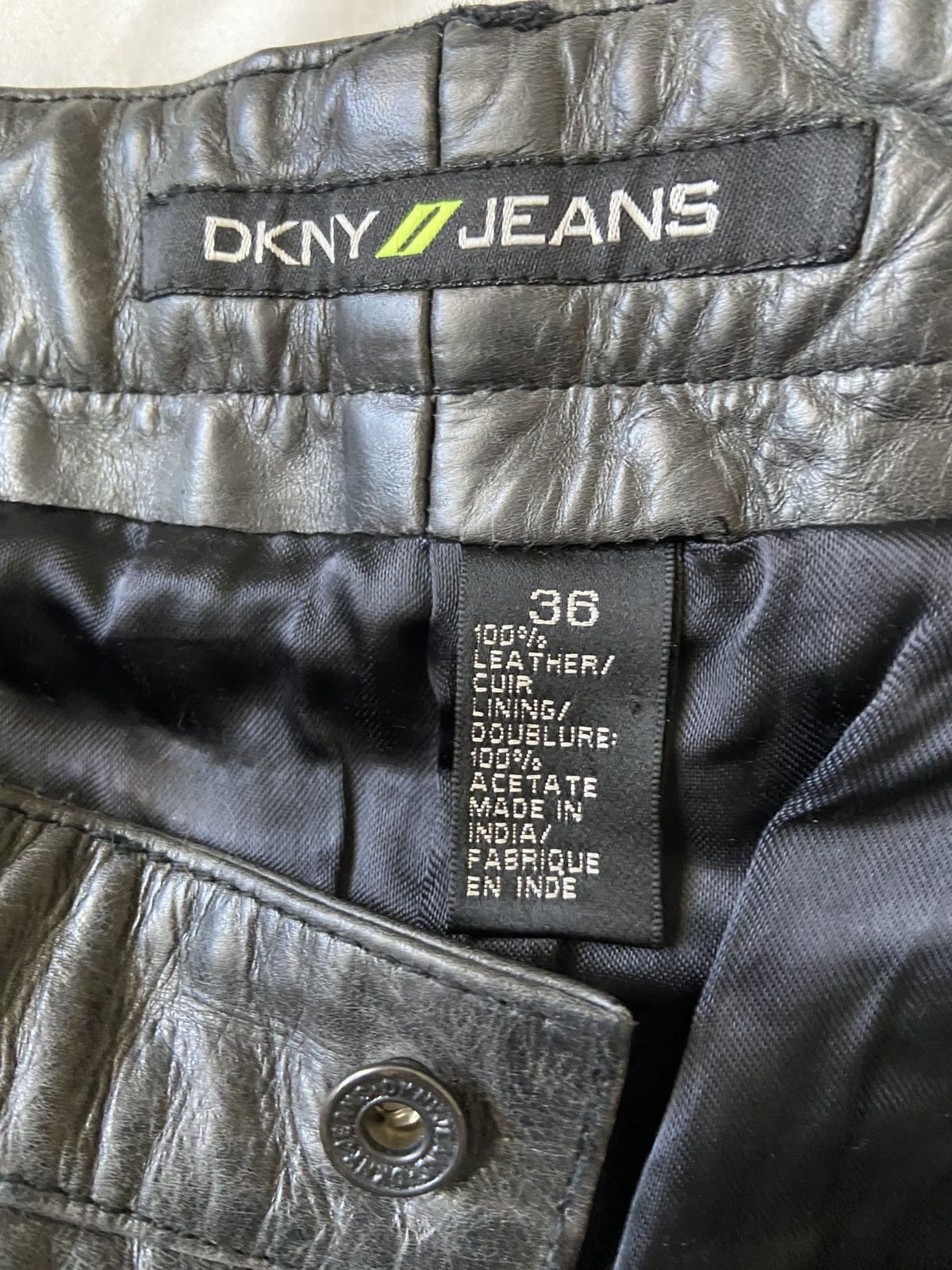DKNY DKNY Leather Pants Size US 36 / EU 52 - 2 Thumbnail