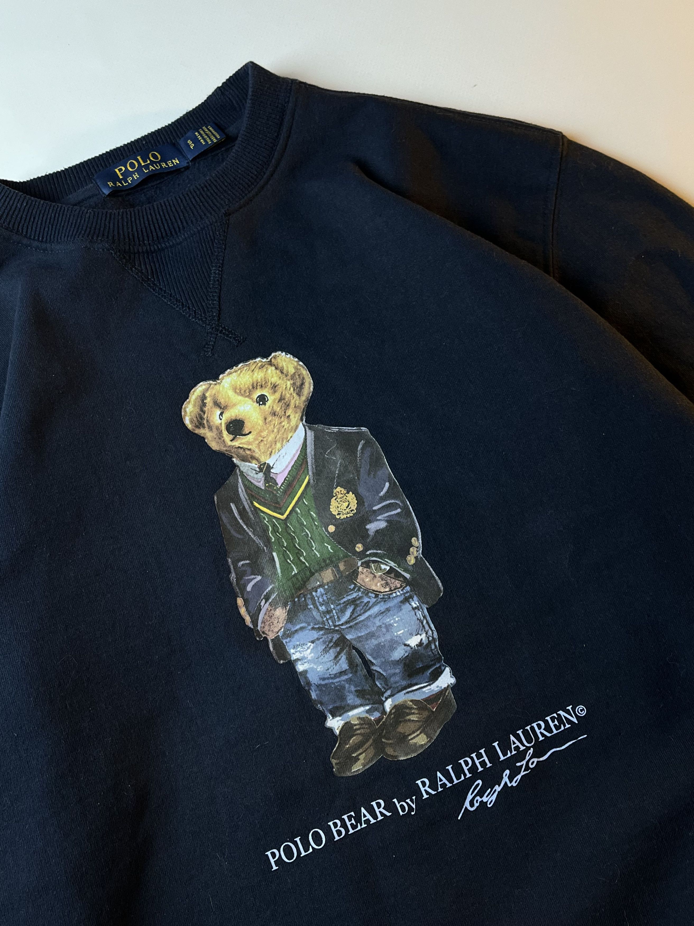 Polo Ralph Lauren × Ralph Lauren × Vintage 🐻Ralph Lauren Polo Bear Center Logo Sweatshirt Size US S / EU 44-46 / 1 - 2 Thumbnail