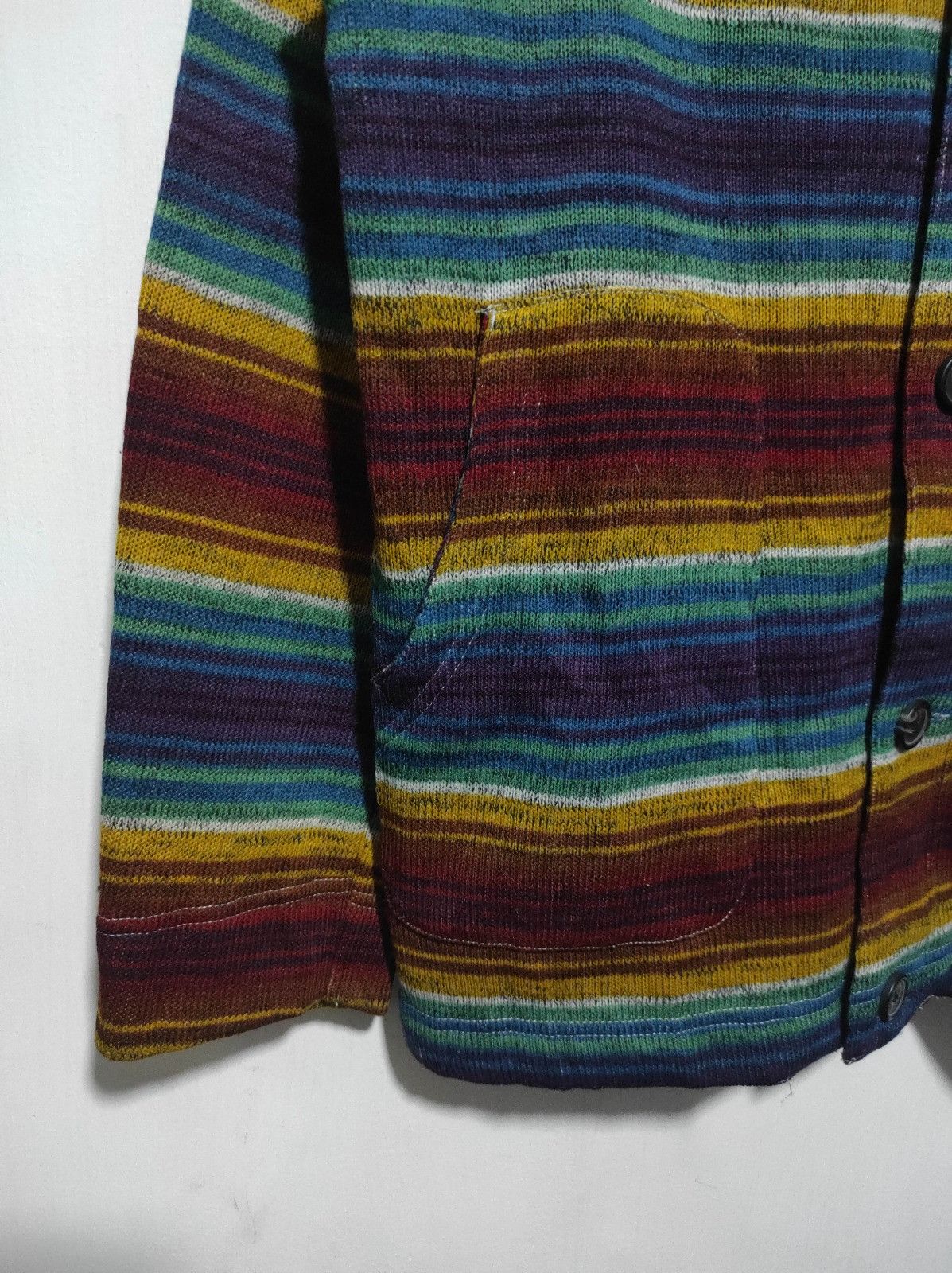 Japanese Brand Stripe zip fur hoodie ifsix LGB style Size US M / EU 48-50 / 2 - 5 Thumbnail