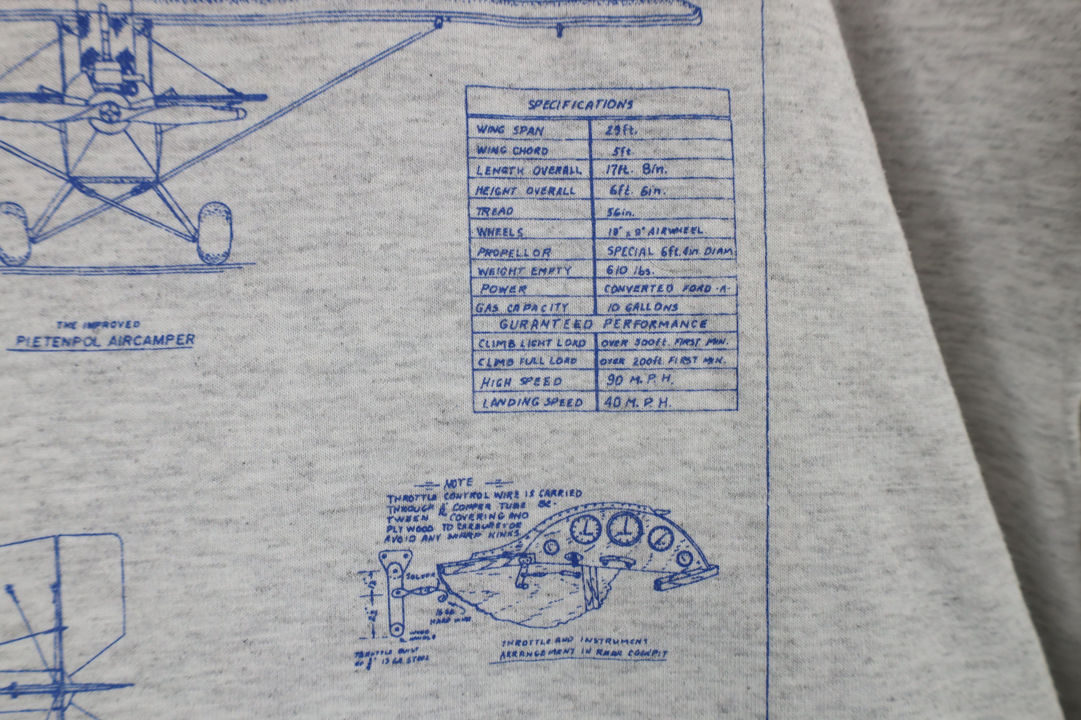 Vintage Vintage 90s Pietenpolo Aircamper Short Sleeve T-shirt Size US XL / EU 56 / 4 - 6 Thumbnail