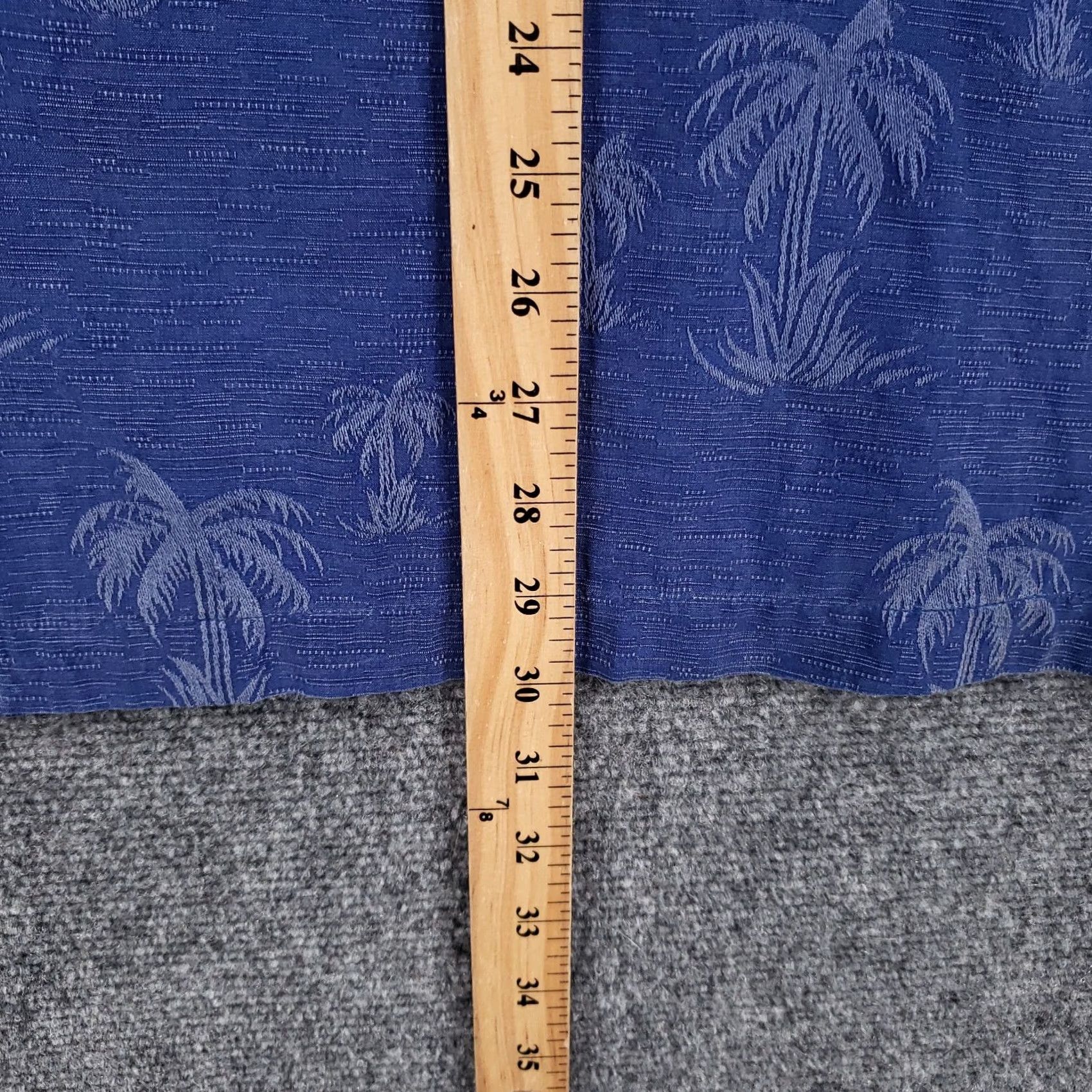 Vintage Caribbean Shirt Mens L Blue Hawaiian Silk Long Sleeve Button Beach Size US L / EU 52-54 / 3 - 6 Thumbnail