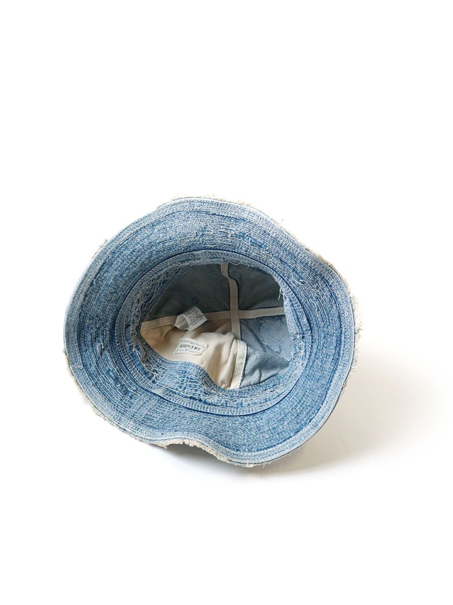 Kapital Kapital 11.5oz denim old man and sea hat crush Size ONE SIZE - 3 Thumbnail