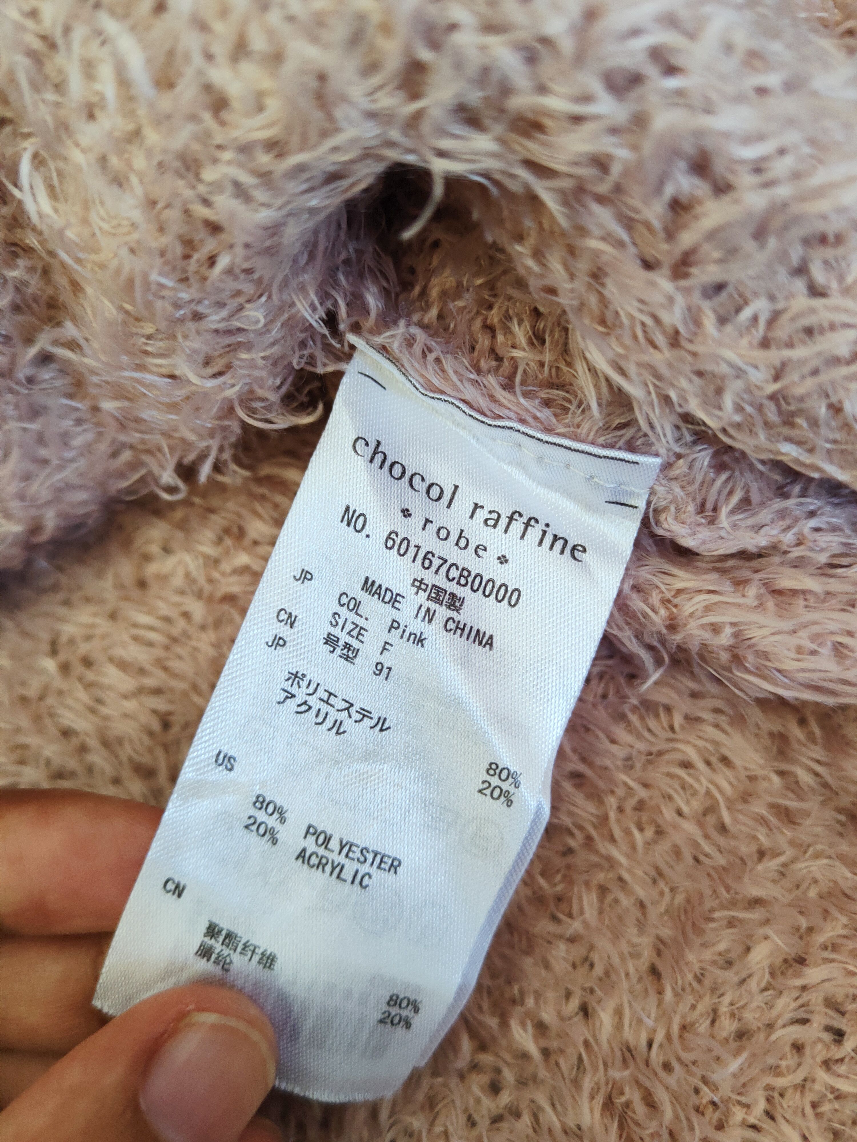Aran Isles Knitwear × Japanese Brand Chocol Raffine Pink Shag Shaggy Fur Mohair Knitwear #W883 Size M / US 6-8 / IT 42-44 - 12 Thumbnail