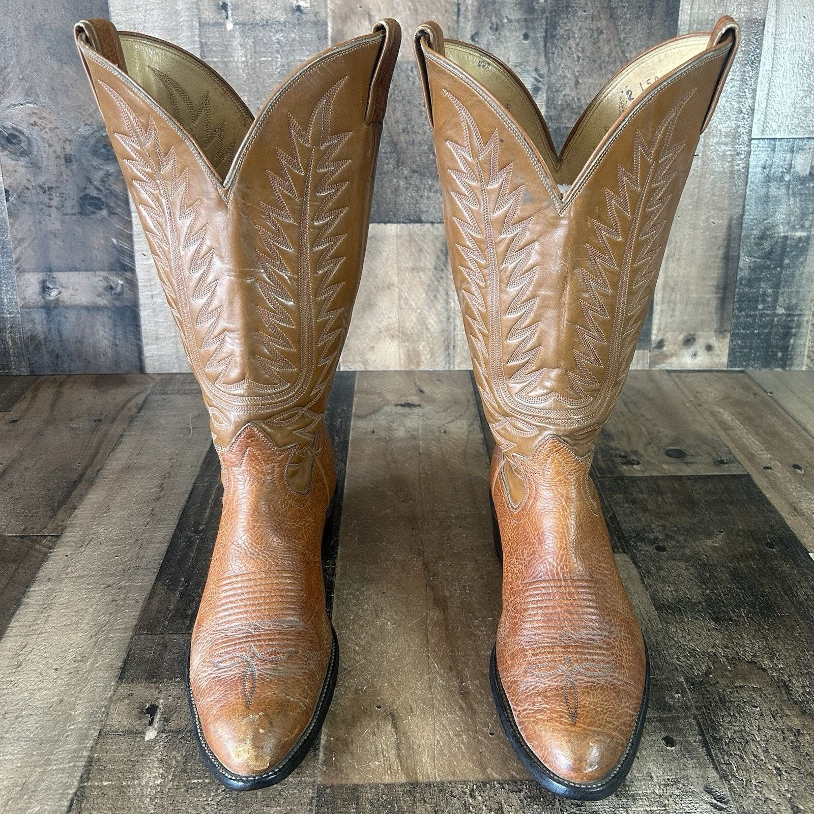 Tony Lama Tony Lama Vintage Gold Label Cowboy Boots Mens 10.5 E Size US 10.5 / EU 43-44 - 5 Thumbnail