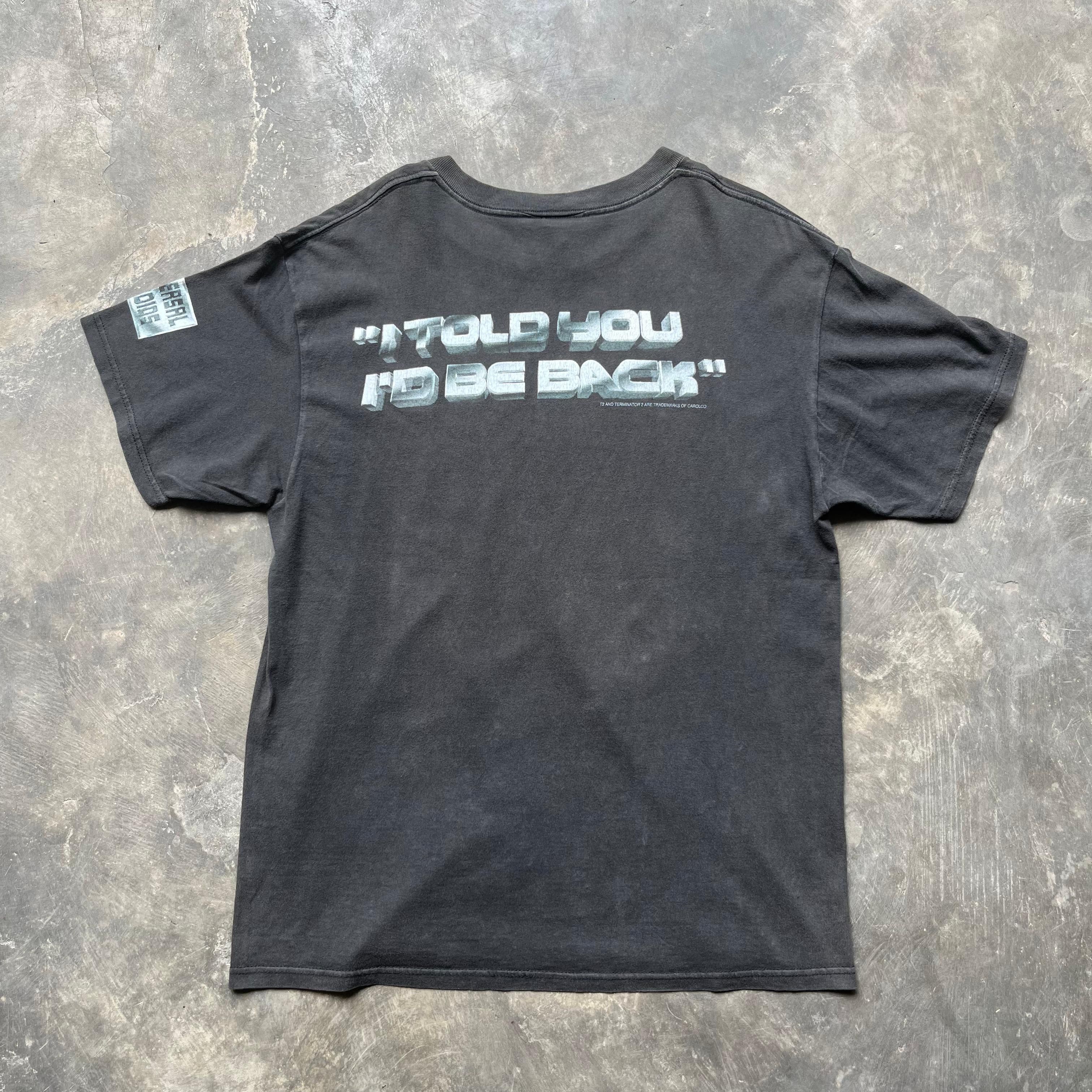 Universal Studios Vintage 90s Terminator T2 3D Promo Movie Sunfaded Tee 1993 Size US L / EU 52-54 / 3 - 15 Thumbnail