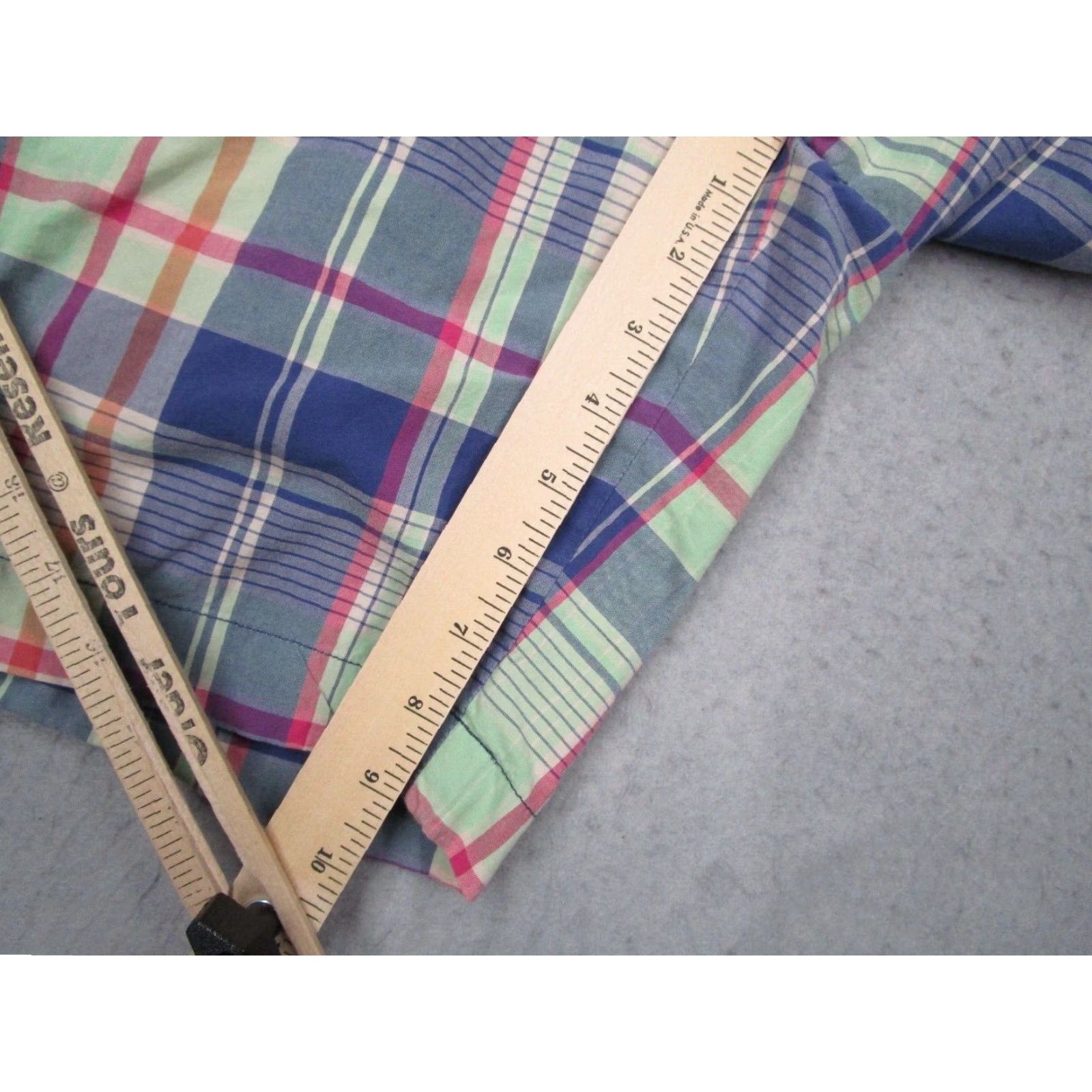 Polo Ralph Lauren VINTAGE Polo Ralph Lauren Shorts Mens 32 Casual Blue Plaid 9" Chino Cotton 90s Retro Size US XS / EU 42 / 0 - 4 Thumbnail
